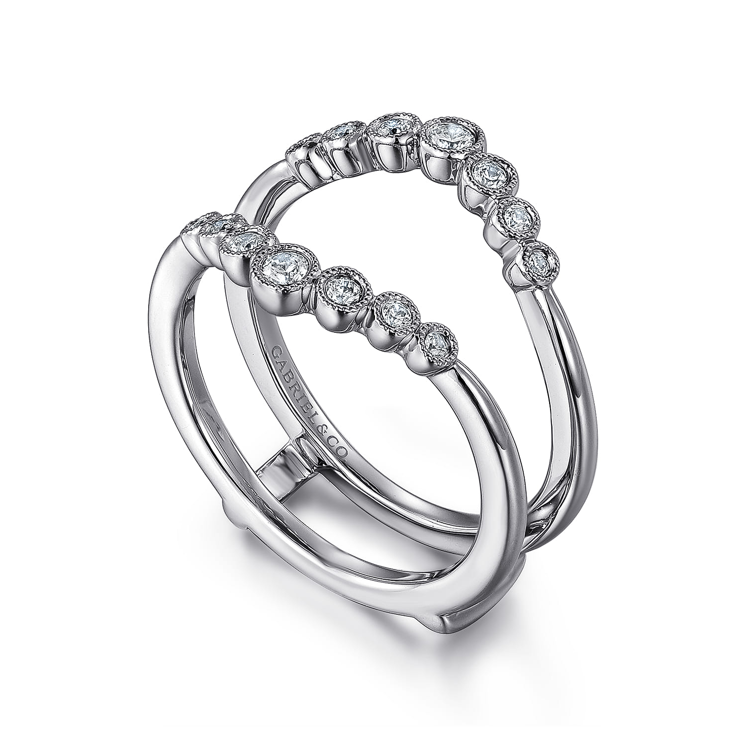 Diamond Anniversary Band in 14K White Gold, photograph 3