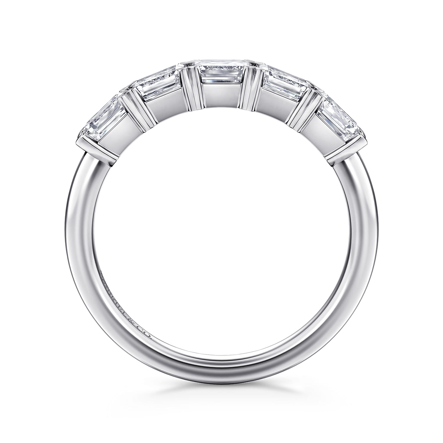 Diamond Anniversary Band in 14K White Gold, photograph 2