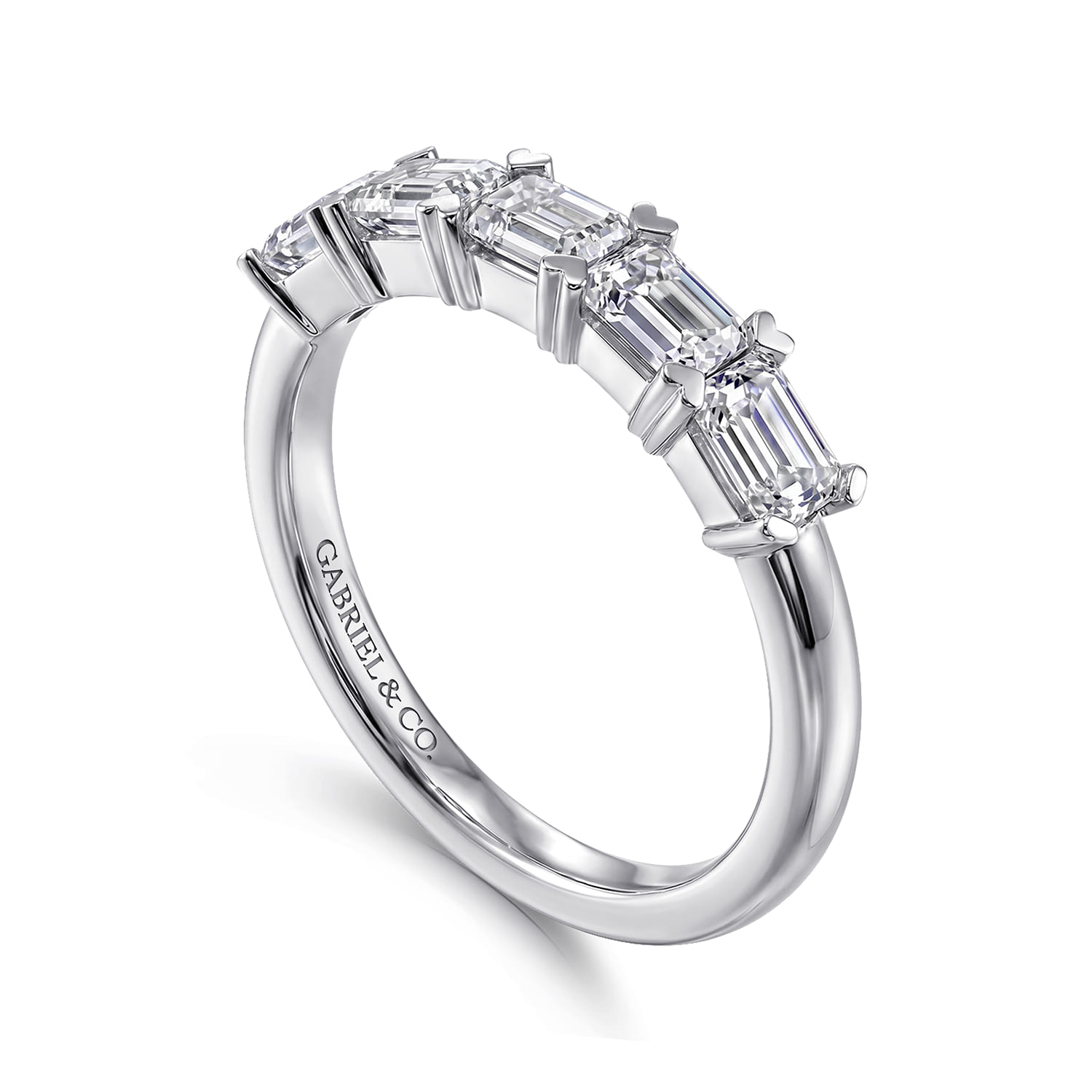 Diamond Anniversary Band in 14K White Gold, photograph 3