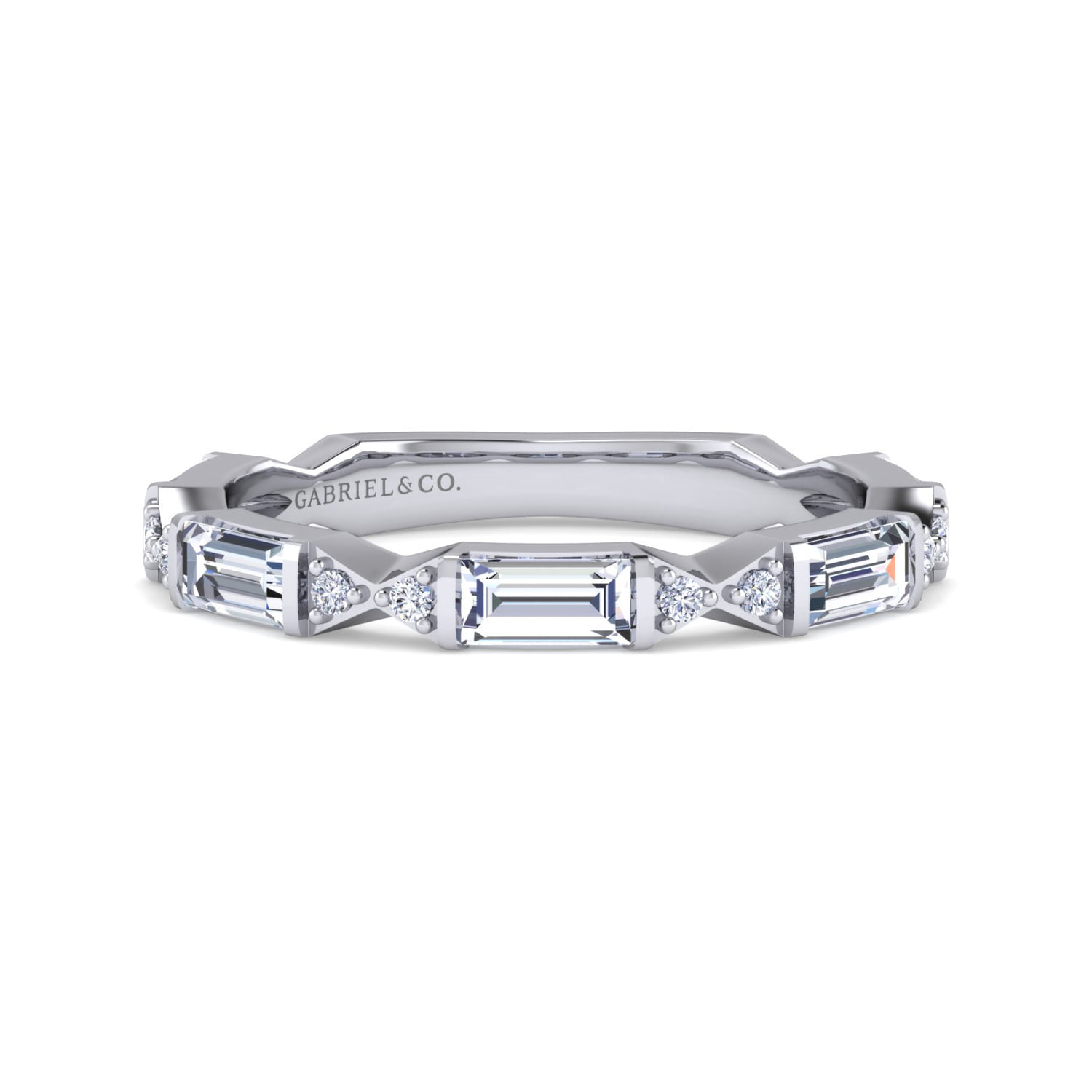 Bar Set Baguette and Diamond Anniversary Band