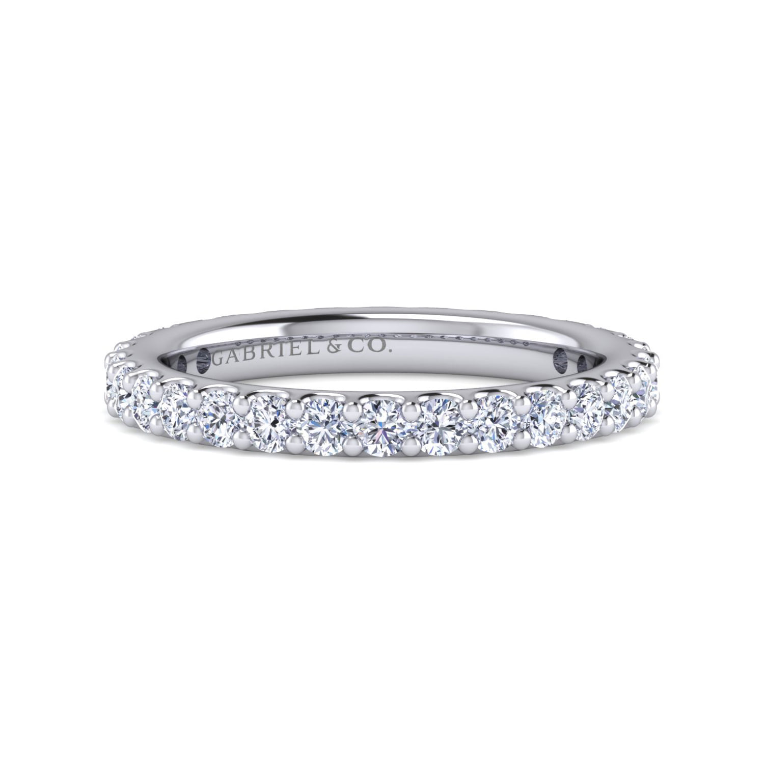 French Pave Set Diamond Eternity Band
