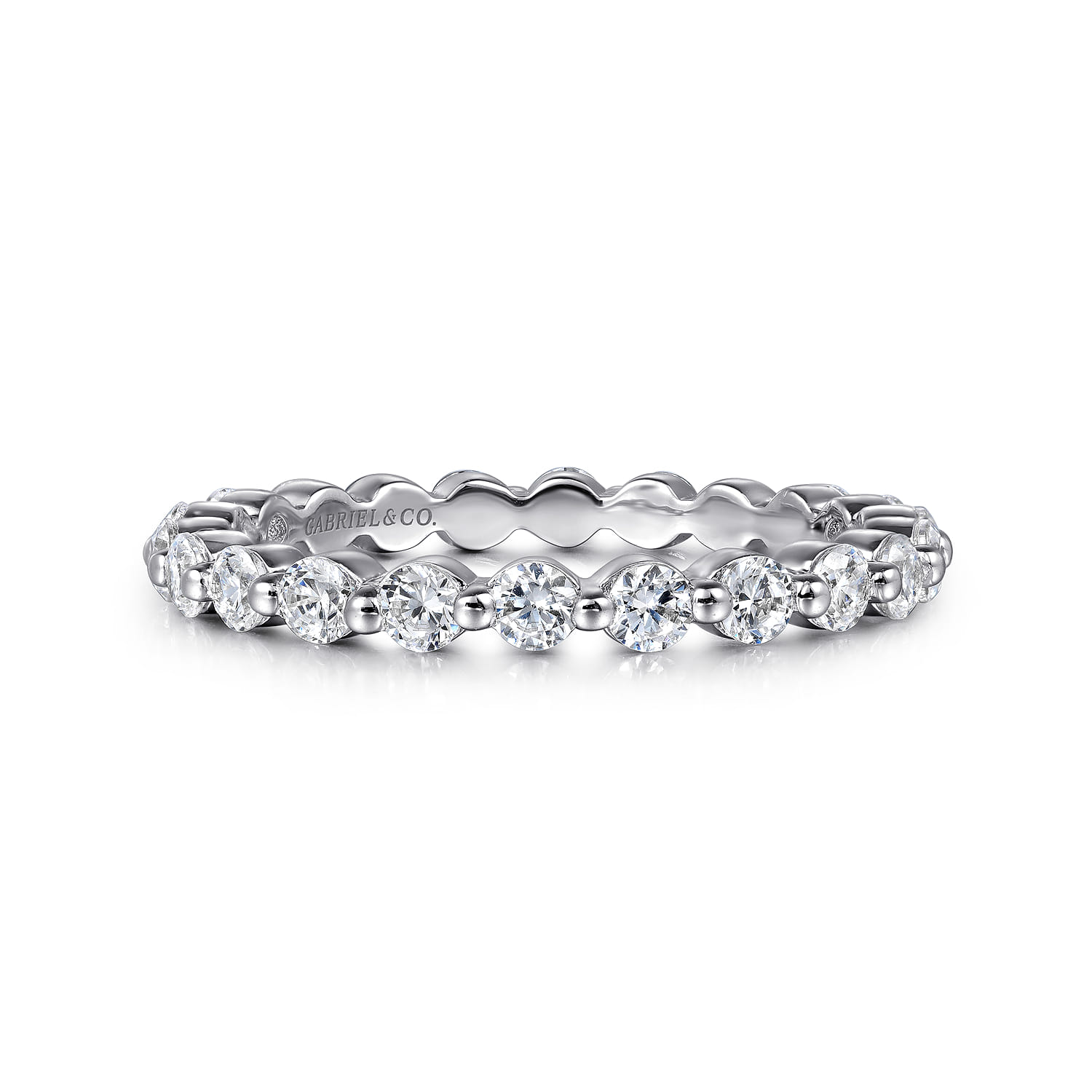 Single Prong Diamond Eternity Band