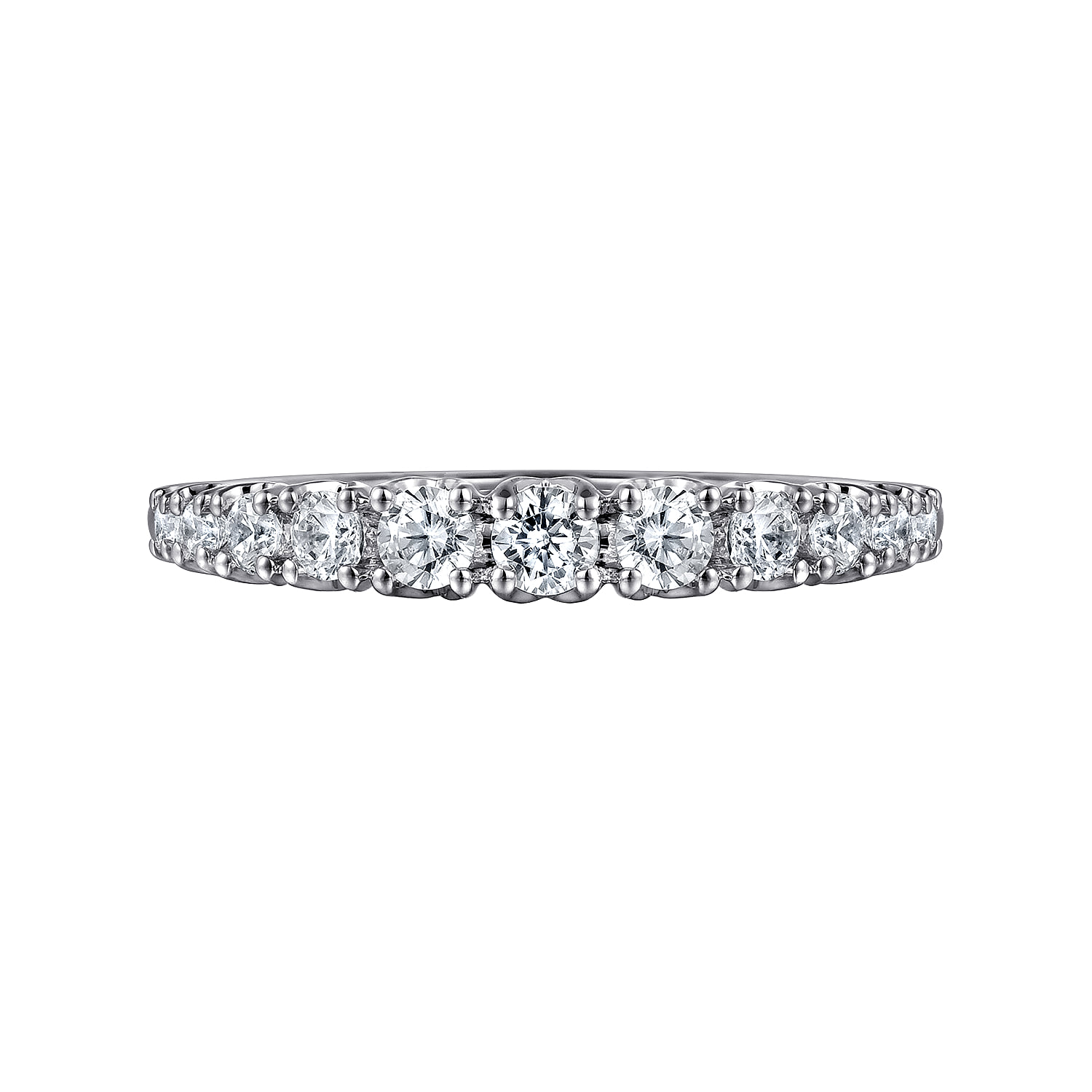 Diamond Anniversary Band in 14K White Gold, photograph 6