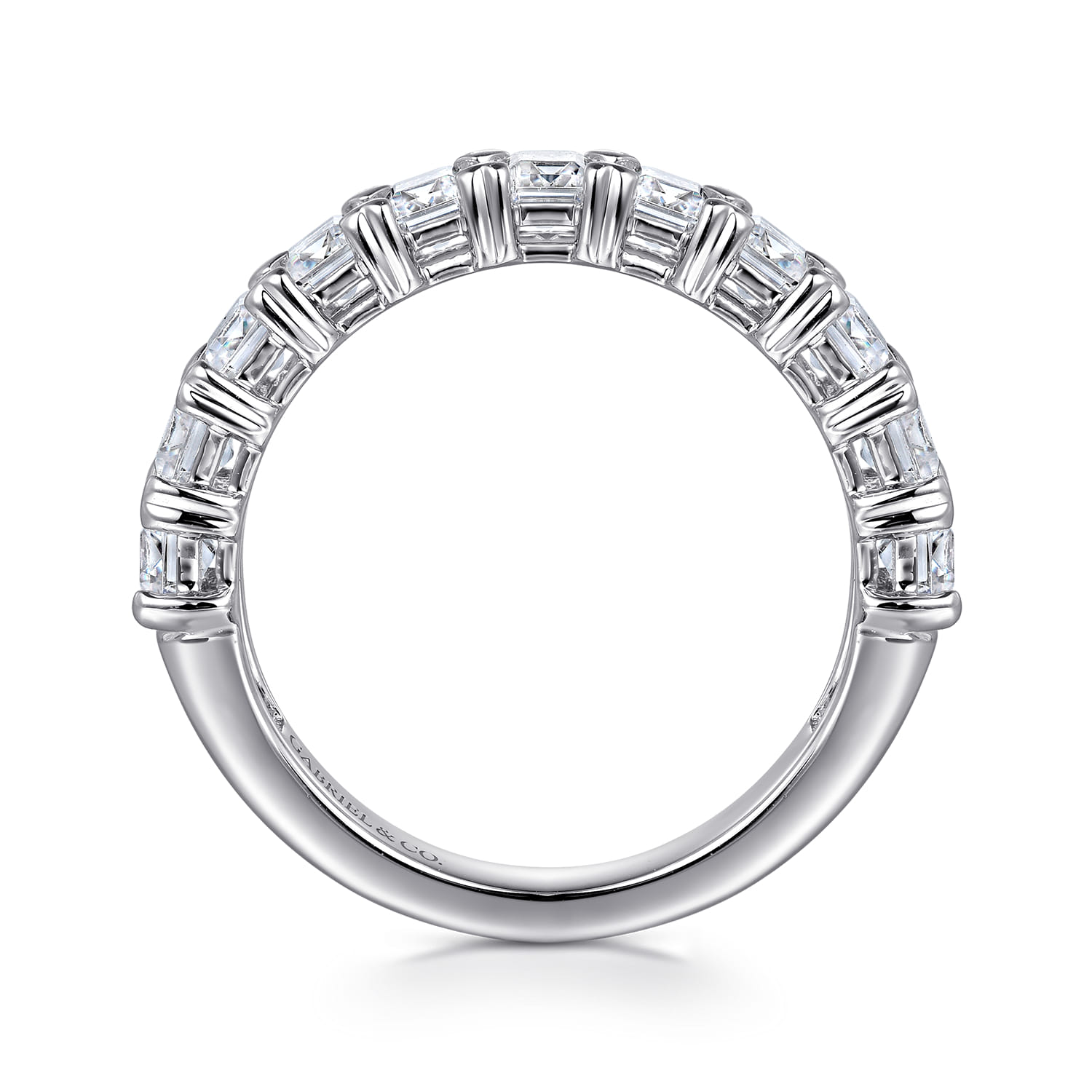 Diamond Anniversary Band in 14K White Gold, photograph 2