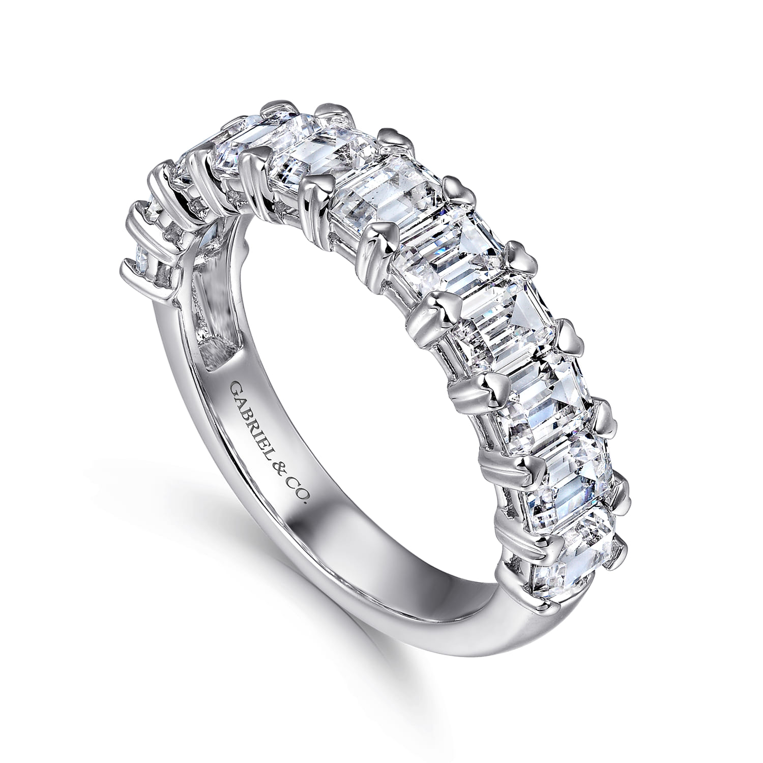 Diamond Anniversary Band in 14K White Gold, photograph 3