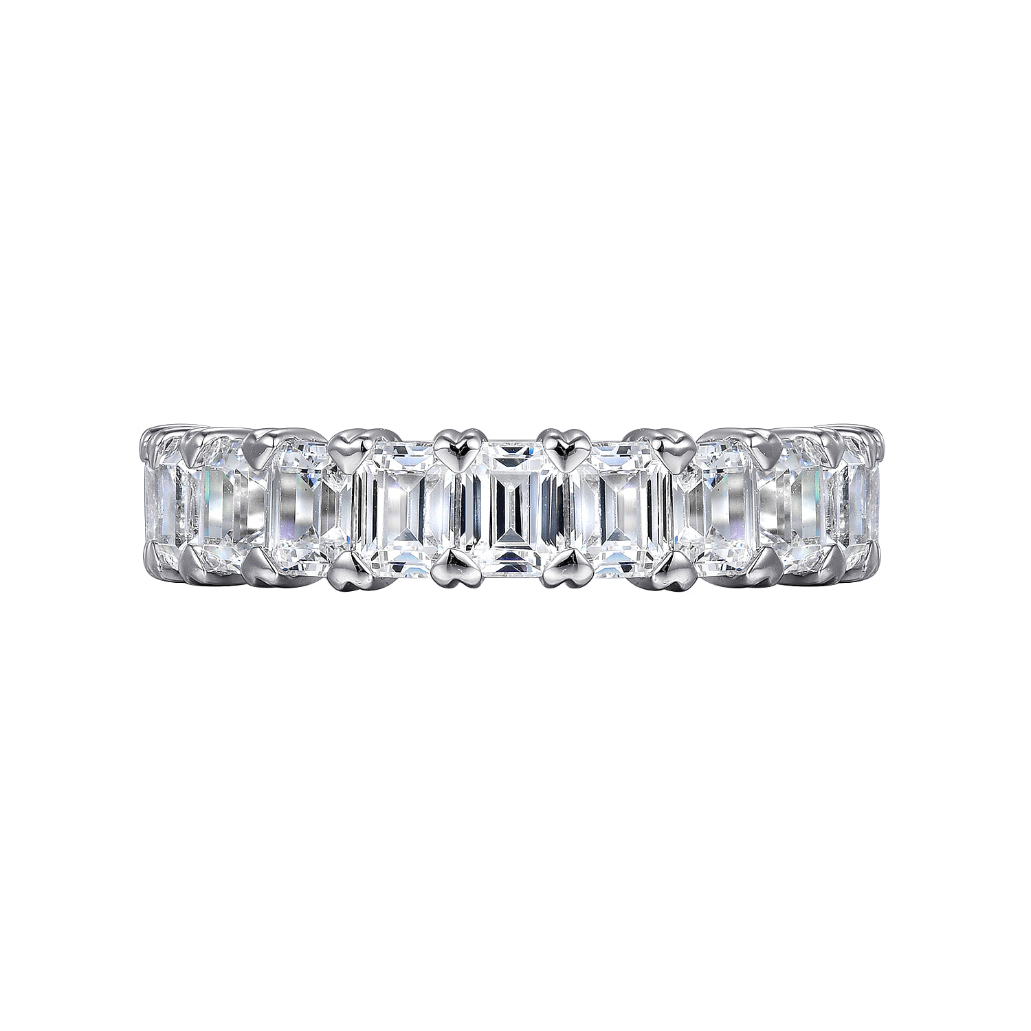 Diamond Anniversary Band in 14K White Gold, photograph 6
