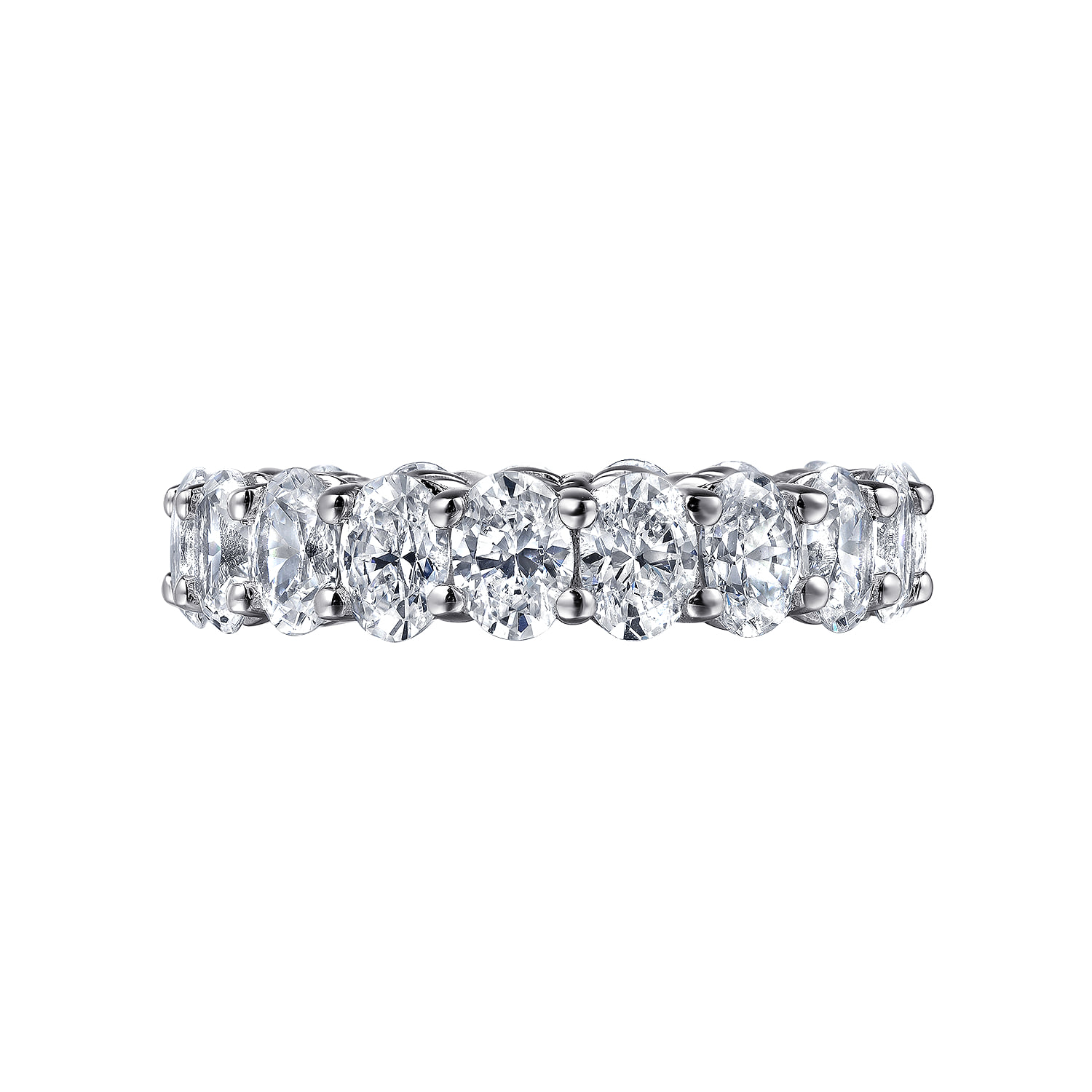 Diamond Eternity Band in 14K White Gold, photograph 6