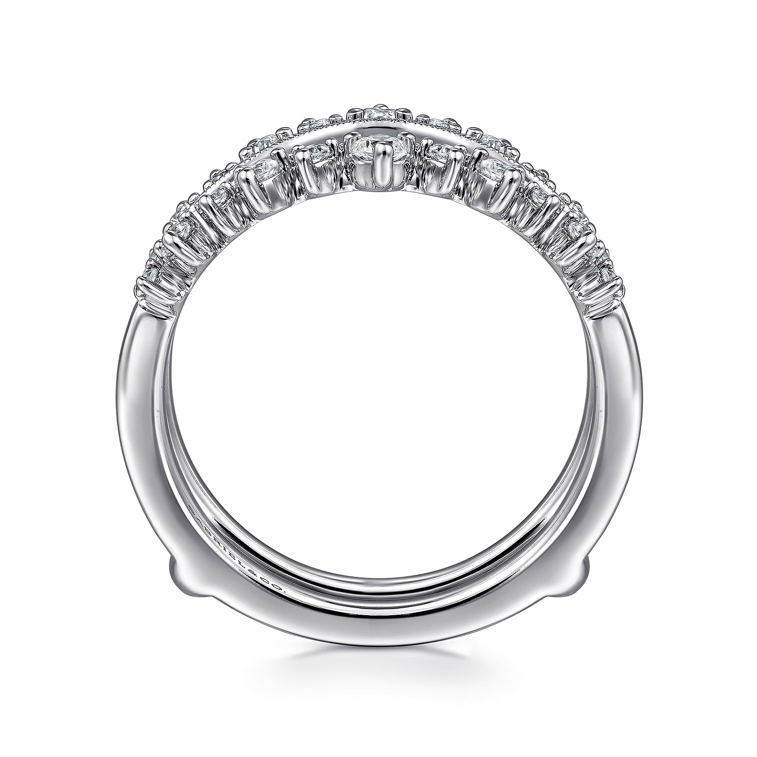 Diamond Ring Enhancer in 14K White Gold, photograph 2