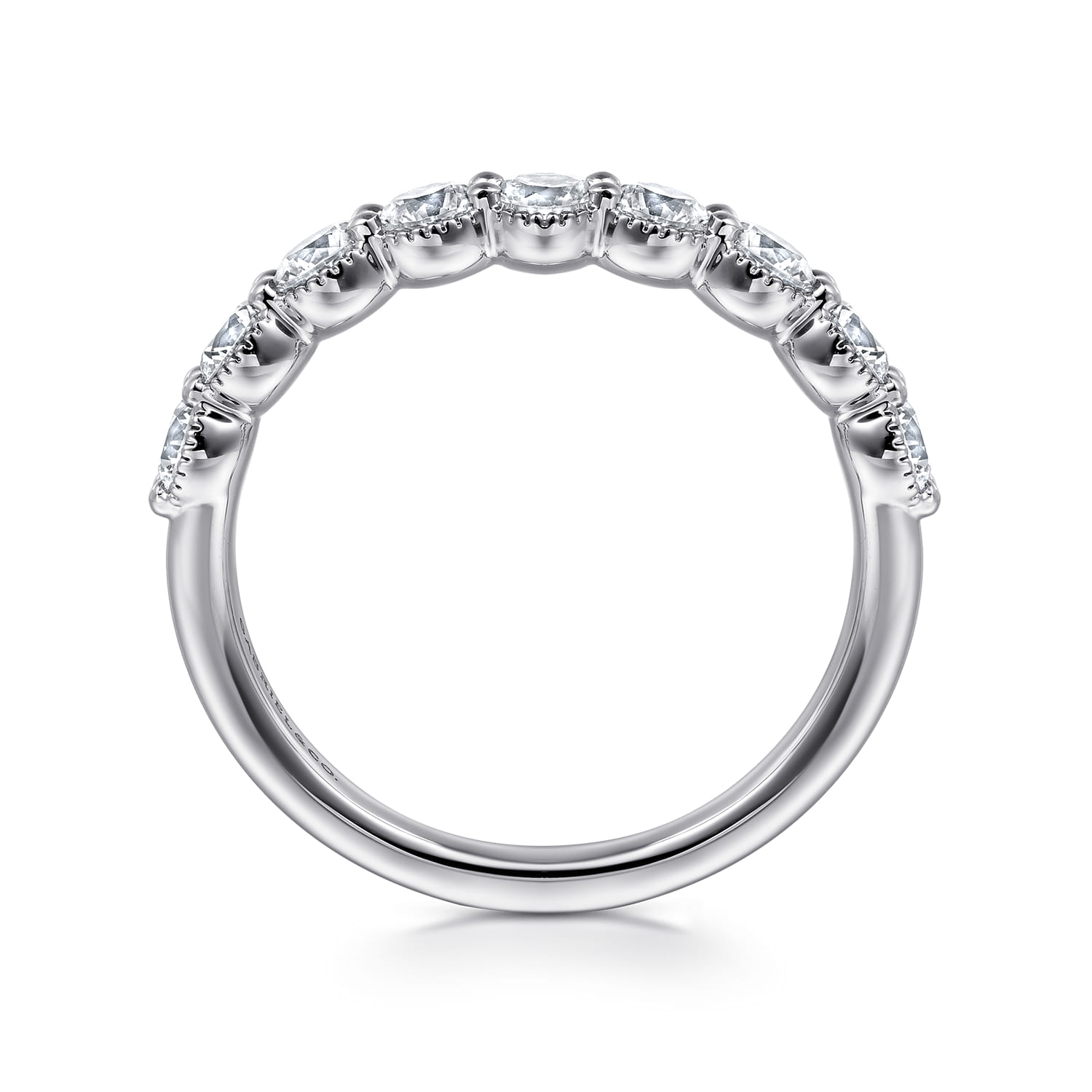 Diamond Anniversary Band in 14K White Gold, photograph 2
