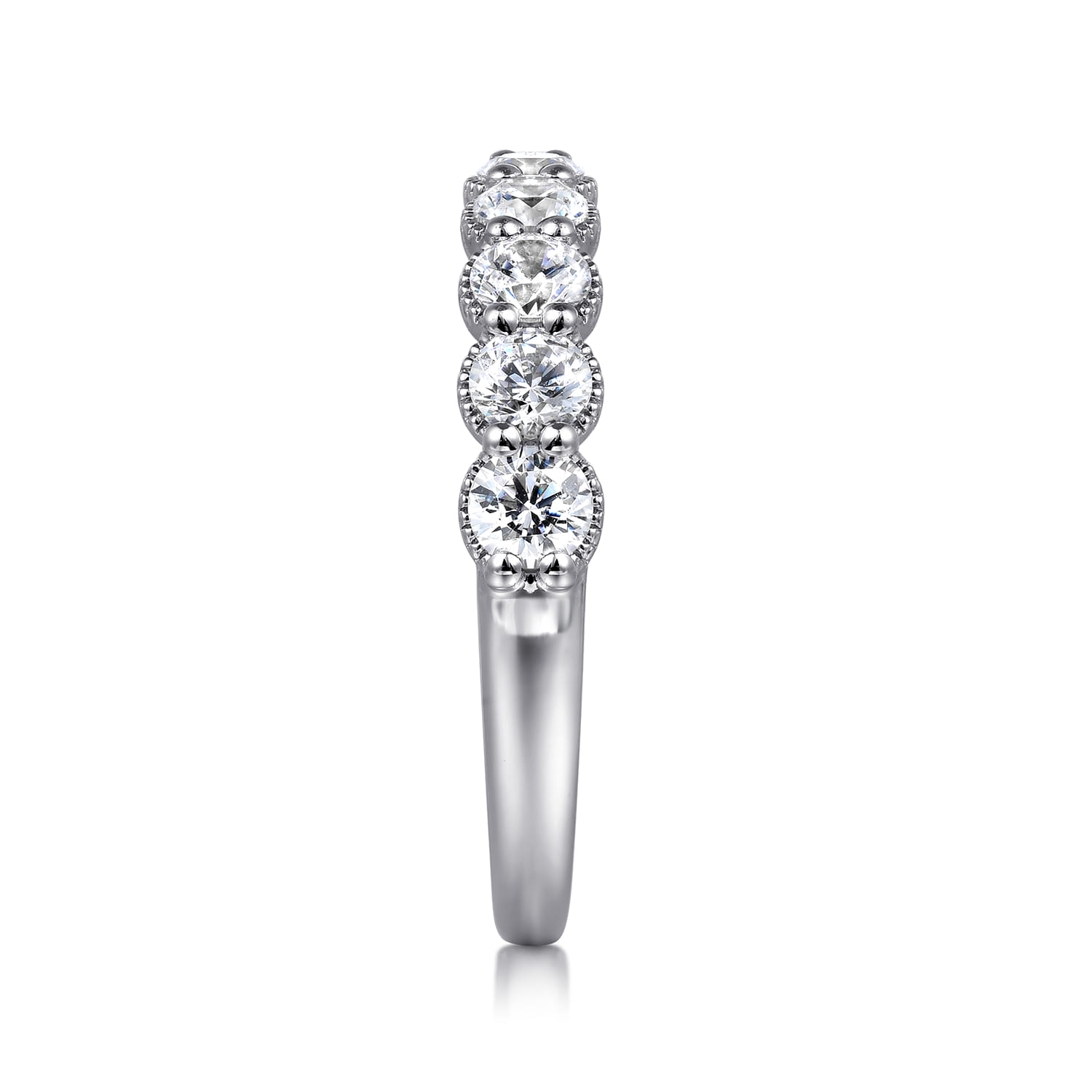 Diamond Anniversary Band in 14K White Gold, photograph 4