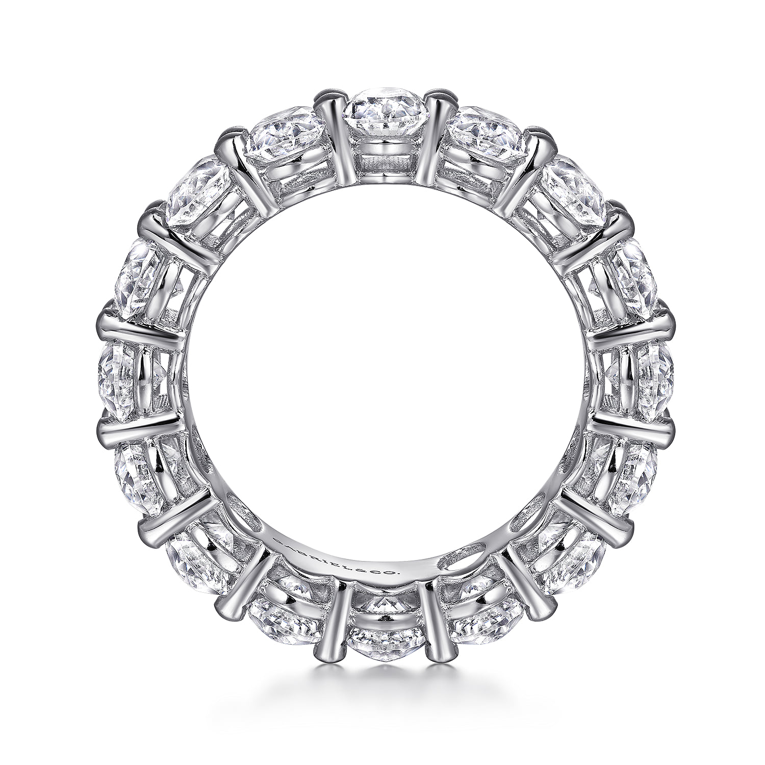 Diamond Eternity Band in 14K White Gold, photograph 2