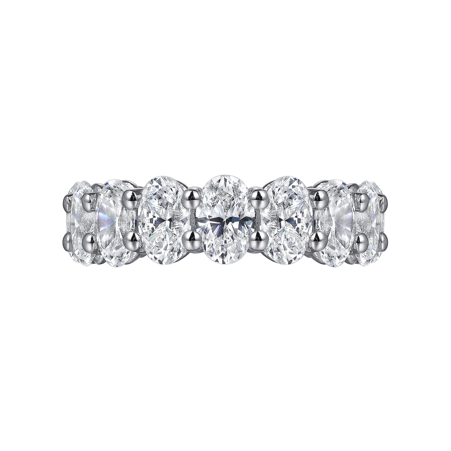 Diamond Eternity Band in 14K White Gold, photograph 5