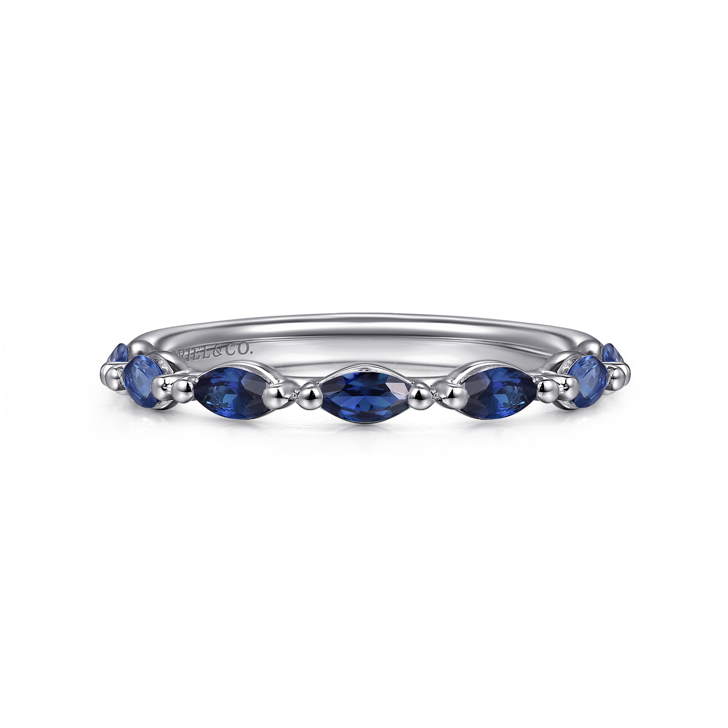 Sapphire Marquise Anniversary Band