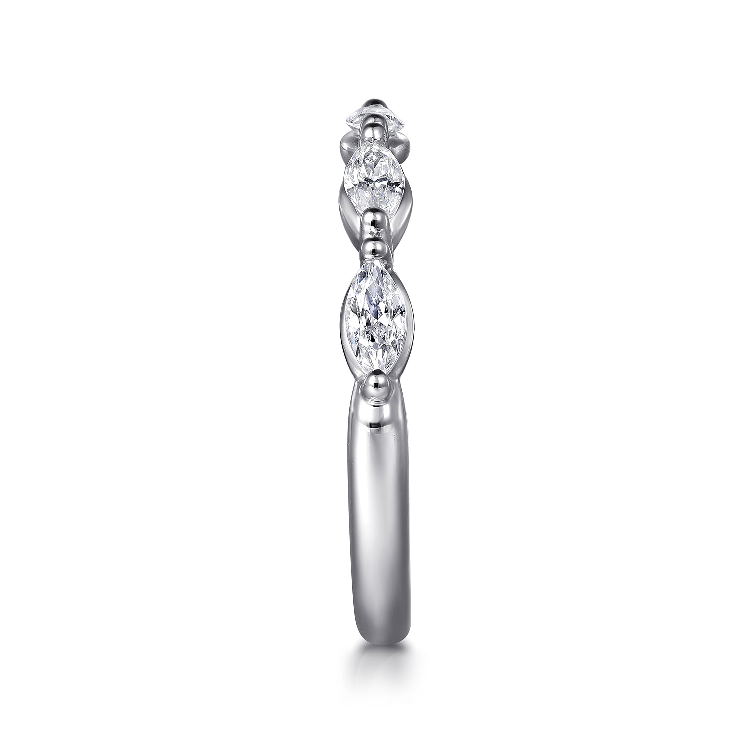 Diamond Anniversary Band in 14K White Gold, photograph 4