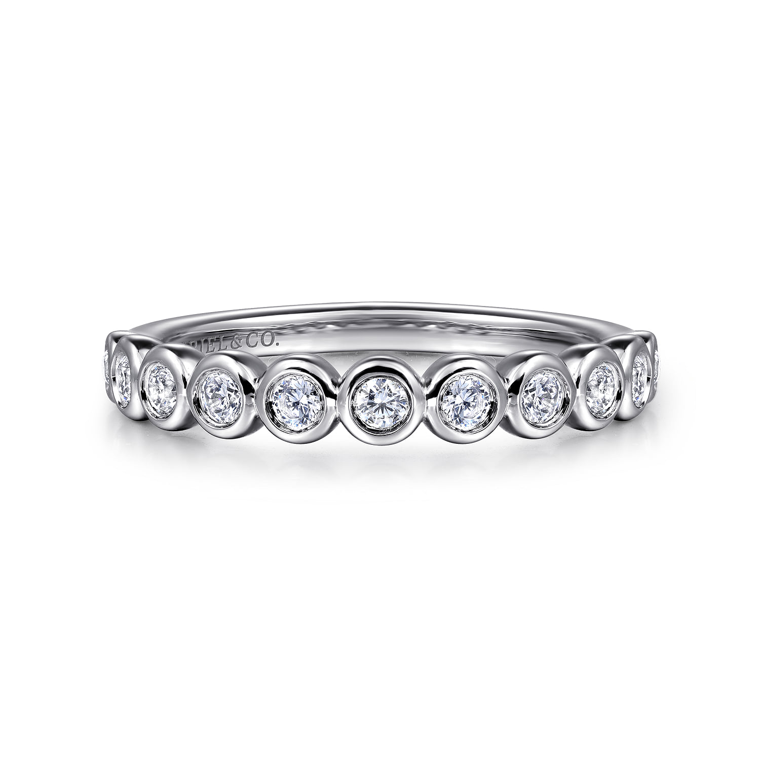 Bezel Set Diamond Anniversary Band