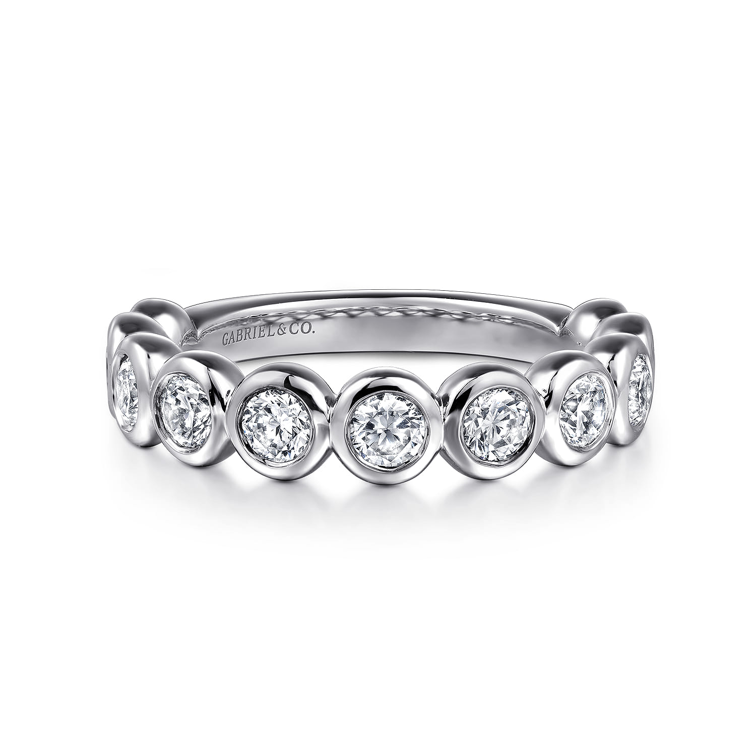 Bezel Set Diamond Anniversary Band