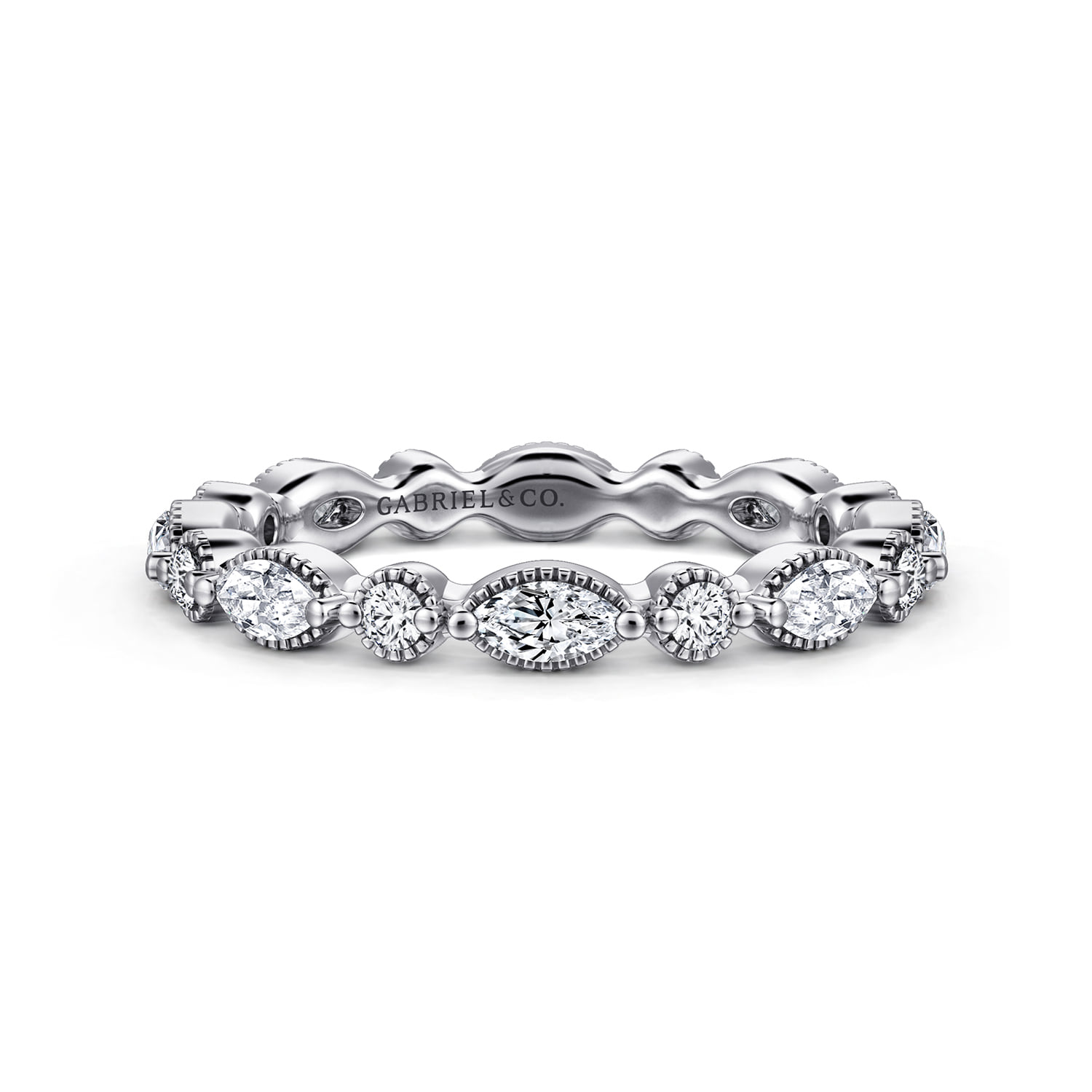 Double Prongs and Diamond Eternity Band