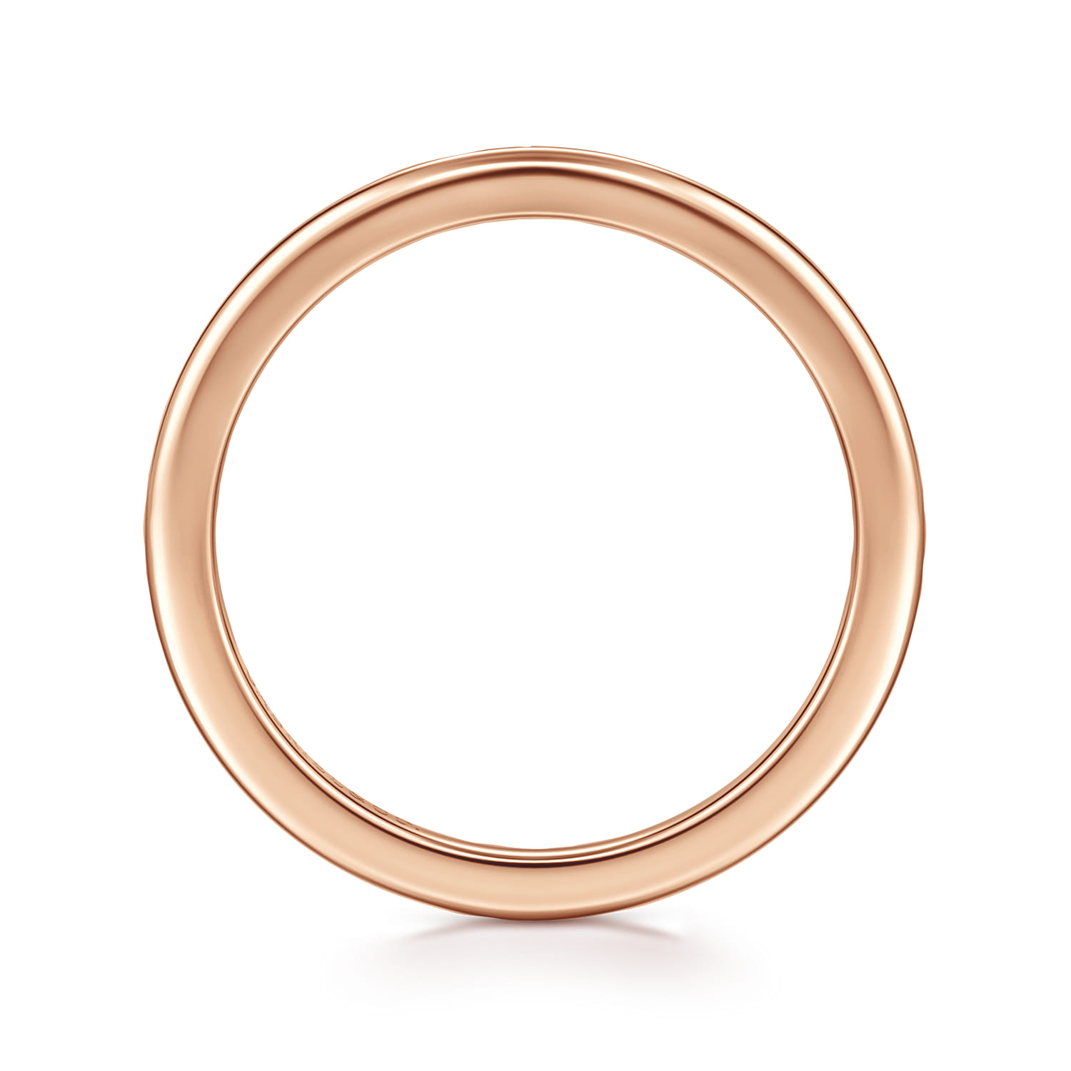 1.3mm Mini Spacer Band in 14K Rose Gold, photograph 2