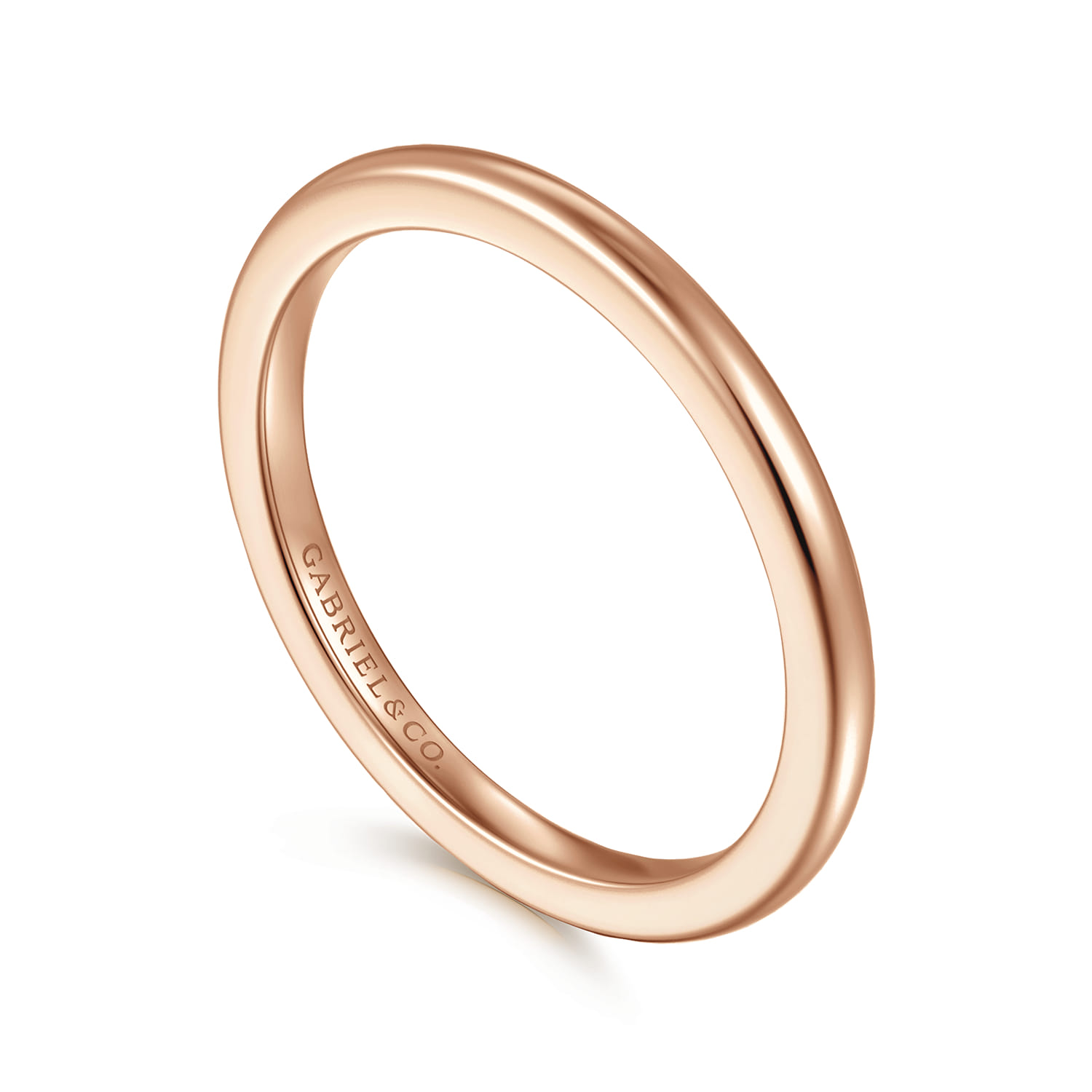 1.5mm Mini Spacer Band in 14K Rose Gold, photograph 3