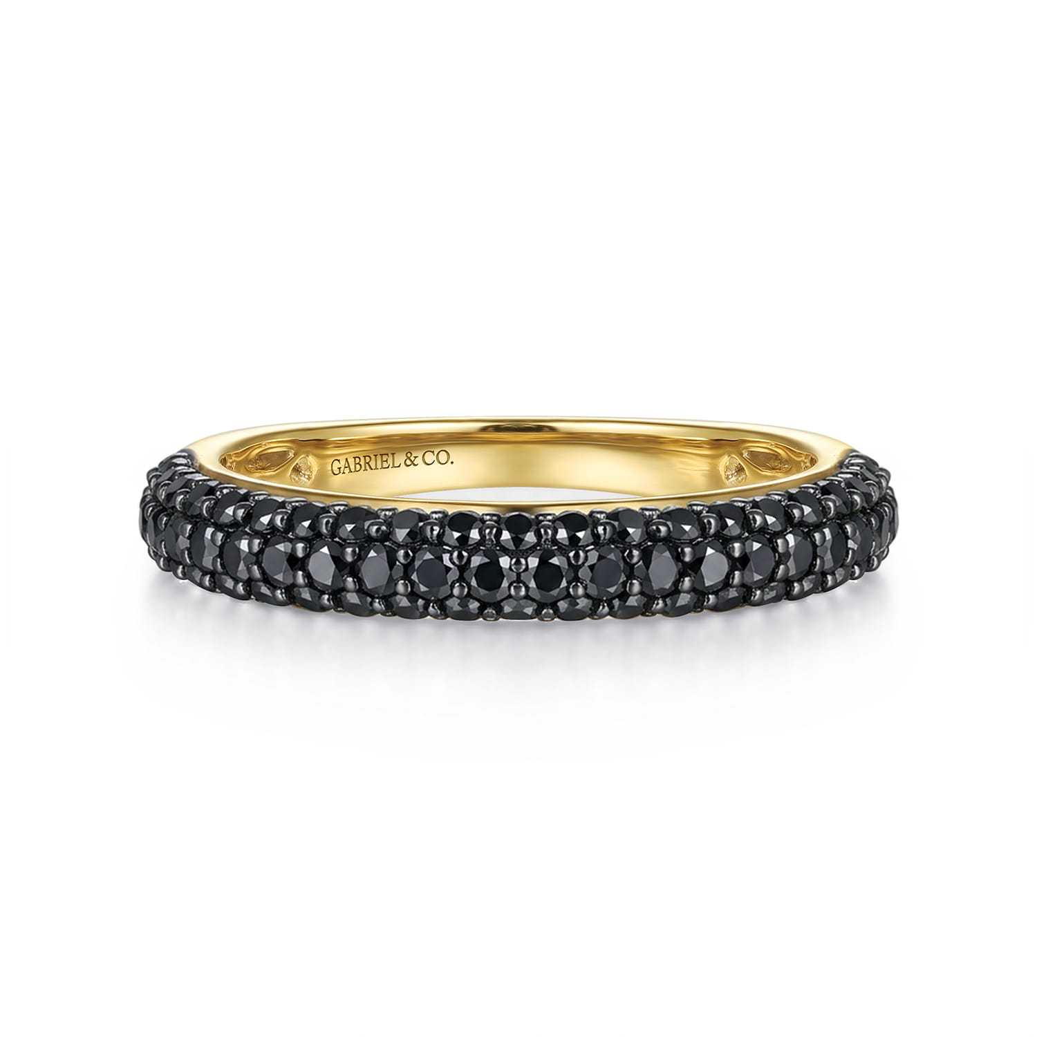 Pave Black Diamond Anniversary Band