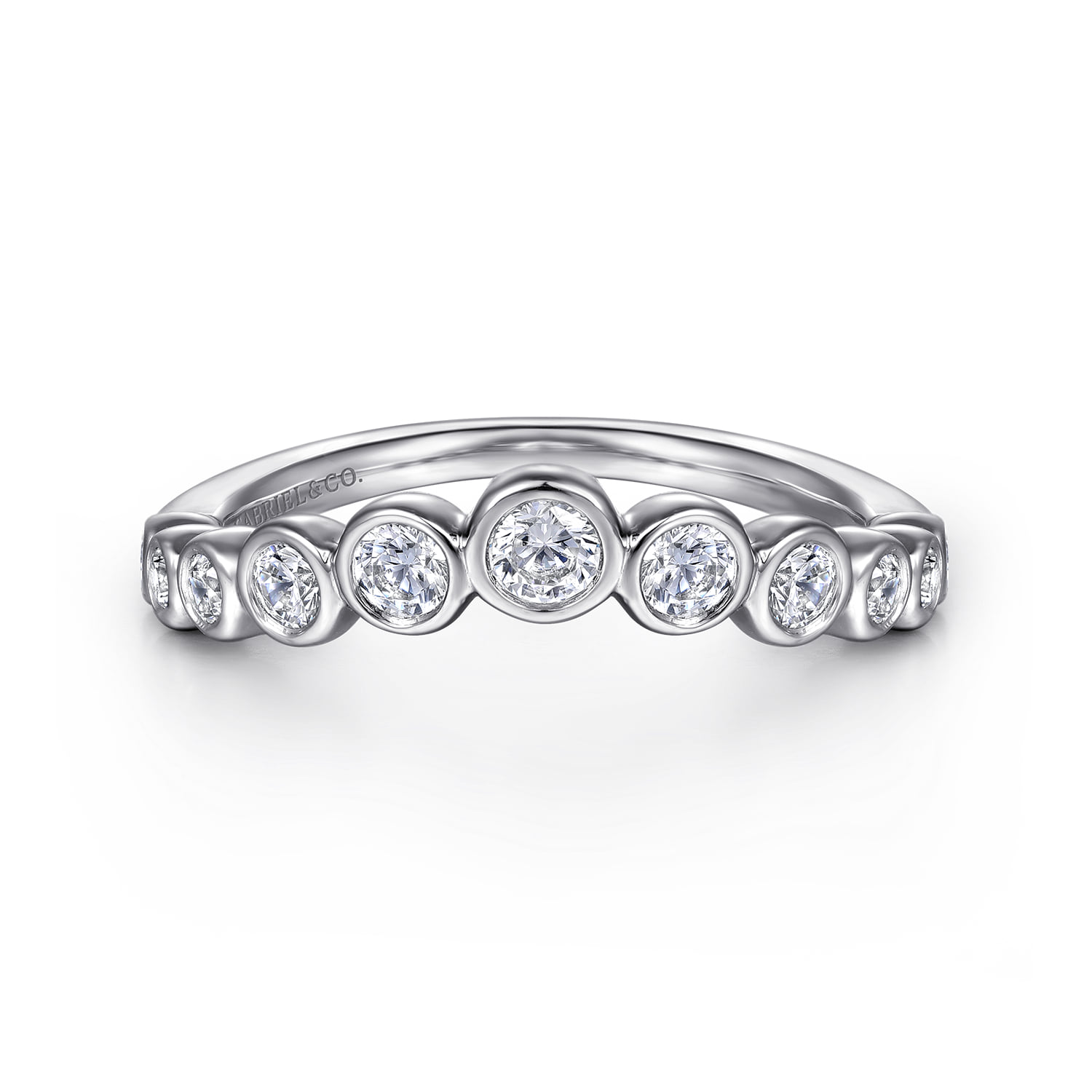 Bezel 11 Stone Diamond Anniversary Band
