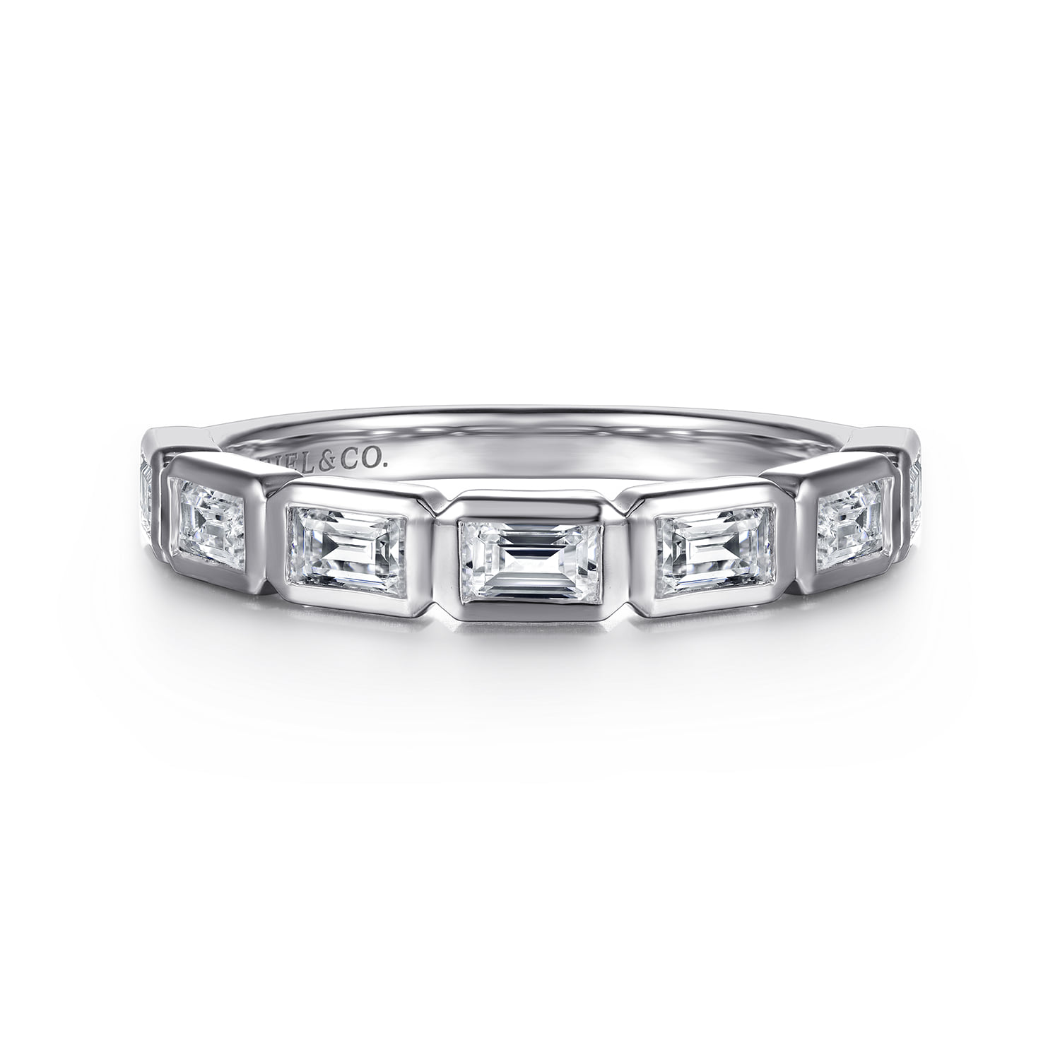 Bezel Baguette Diamond Anniversary Band