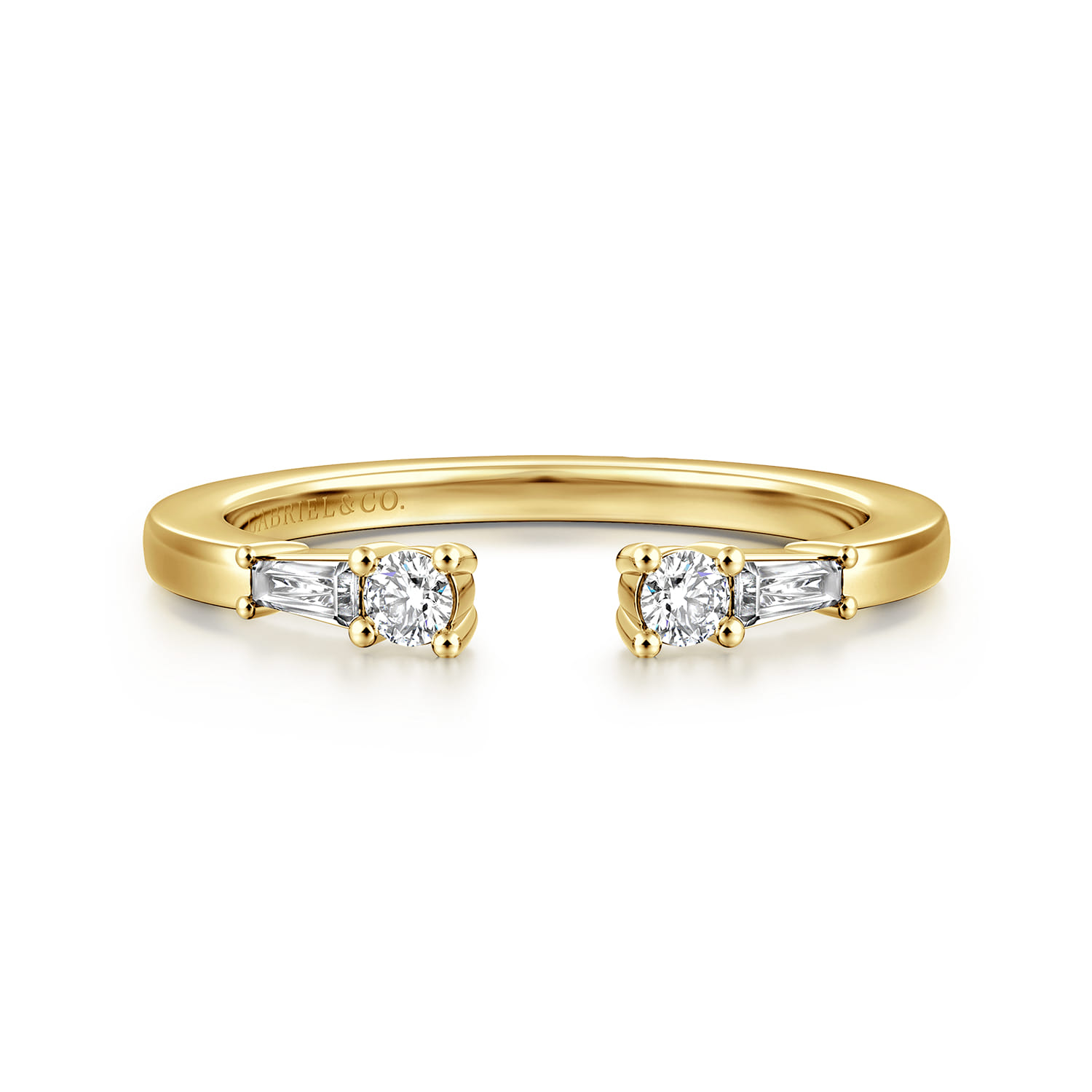 Baguette and Open Diamond Anniversary Band