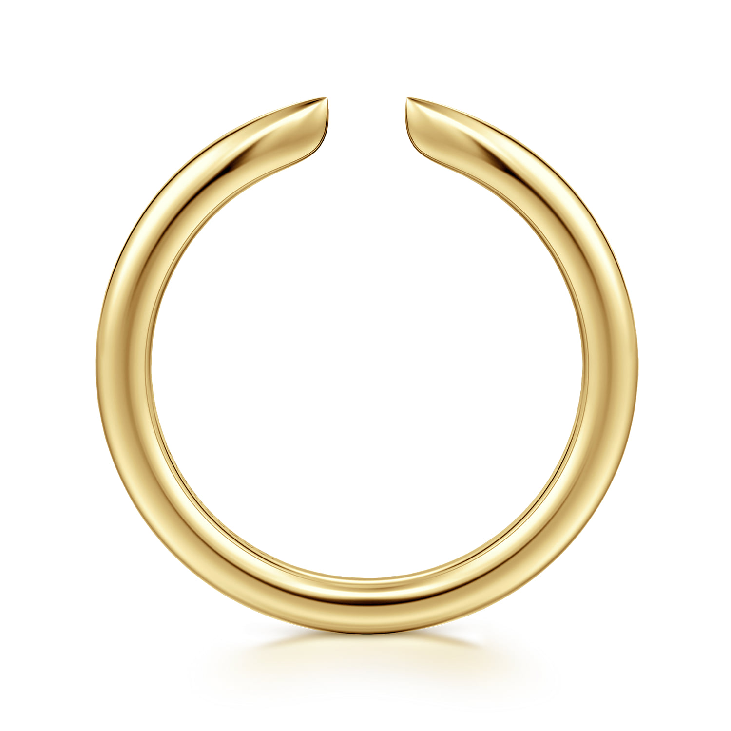 Thin Open Anniversary Band in 14K Yellow Gold, photograph 2