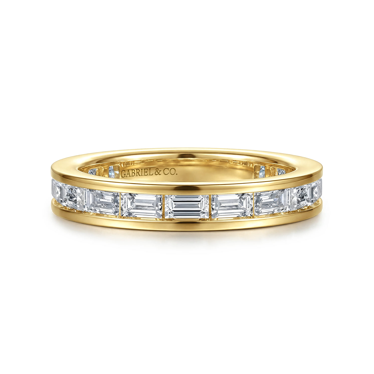 Channel Set Baguette Diamond Eternity Band