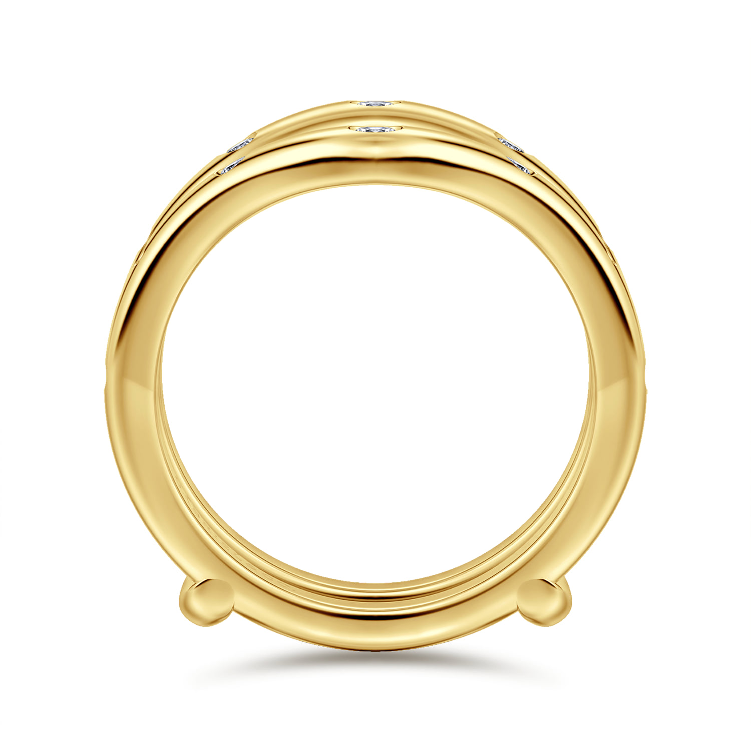 Diamond Ring Enhancer in 14K Yellow Gold, photograph 2