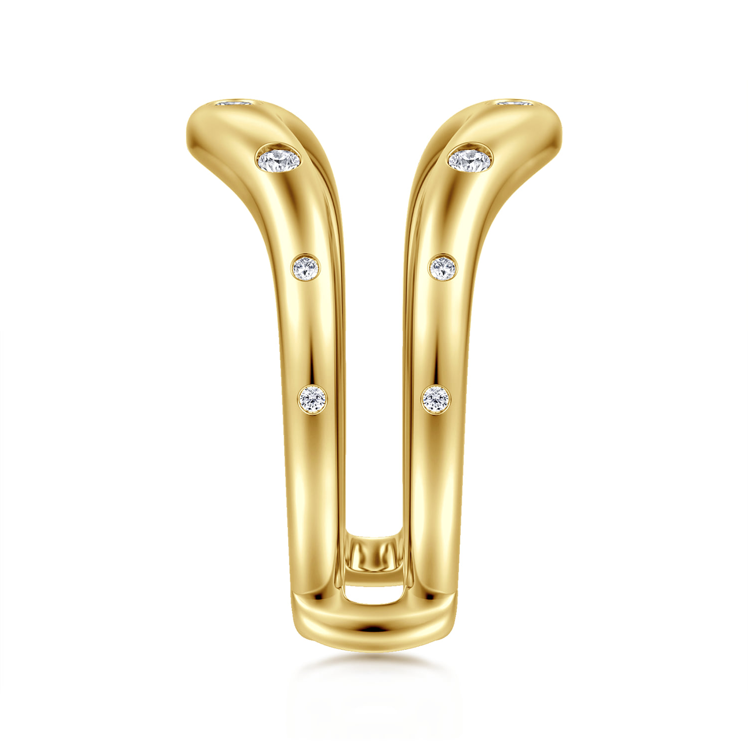 Diamond Ring Enhancer in 14K Yellow Gold, photograph 4