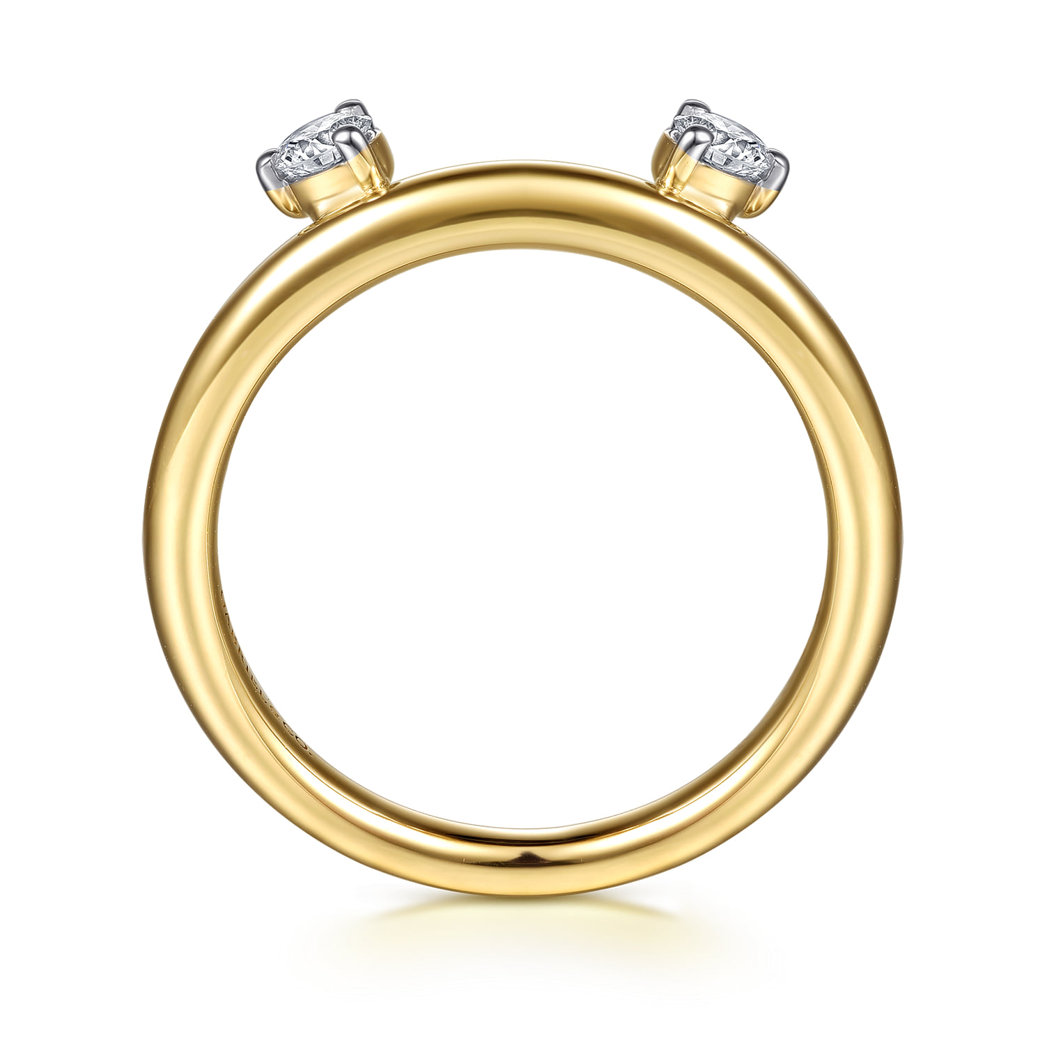 Prong Setting Diamond Enhancer in 14K Yellow Gold, photograph 2