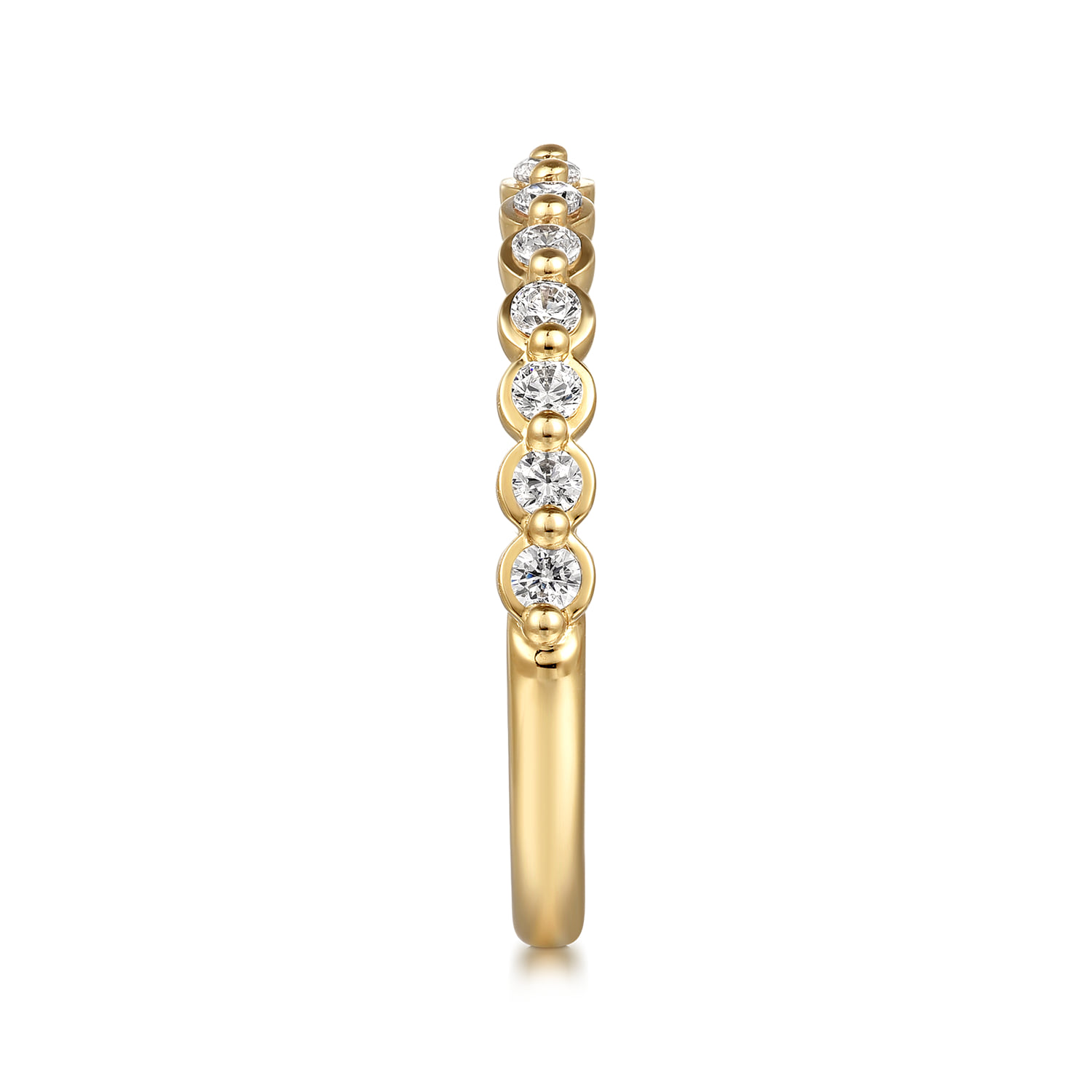 Diamond Anniversary Band in 14K Yellow Gold, photograph 4