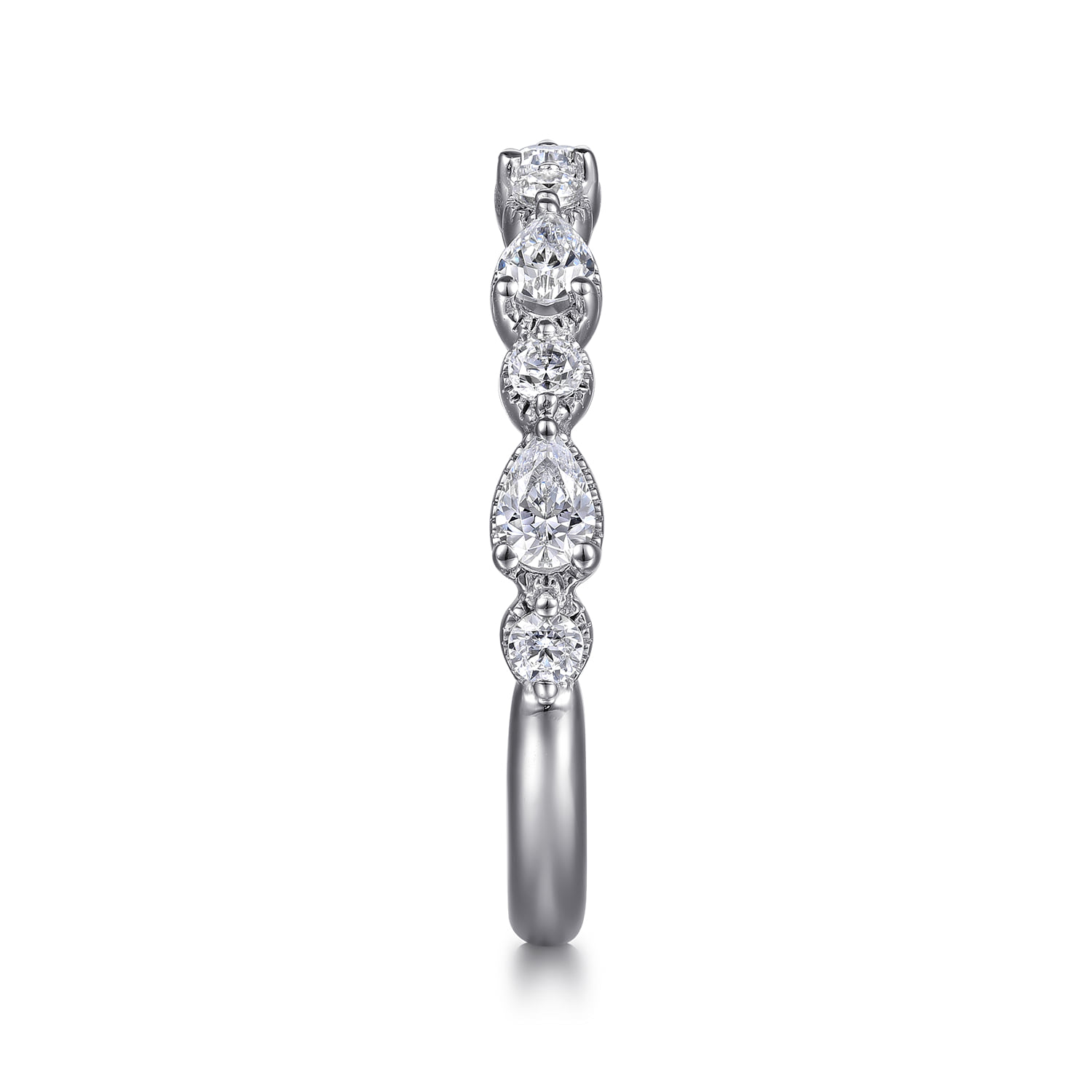 Diamond Anniversary Band in 14K White Gold, photograph 4