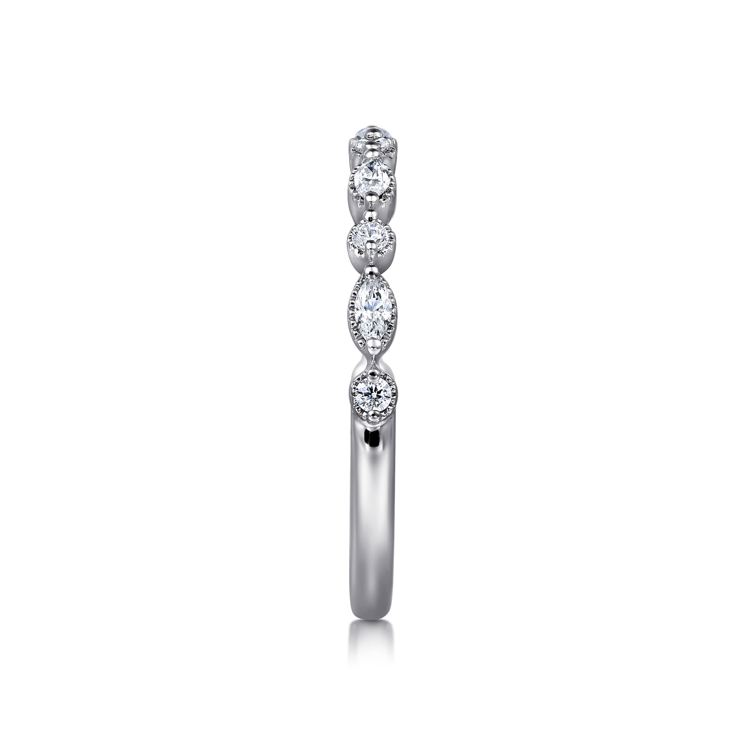 Diamond Anniversary Band in 14K White Gold, photograph 4