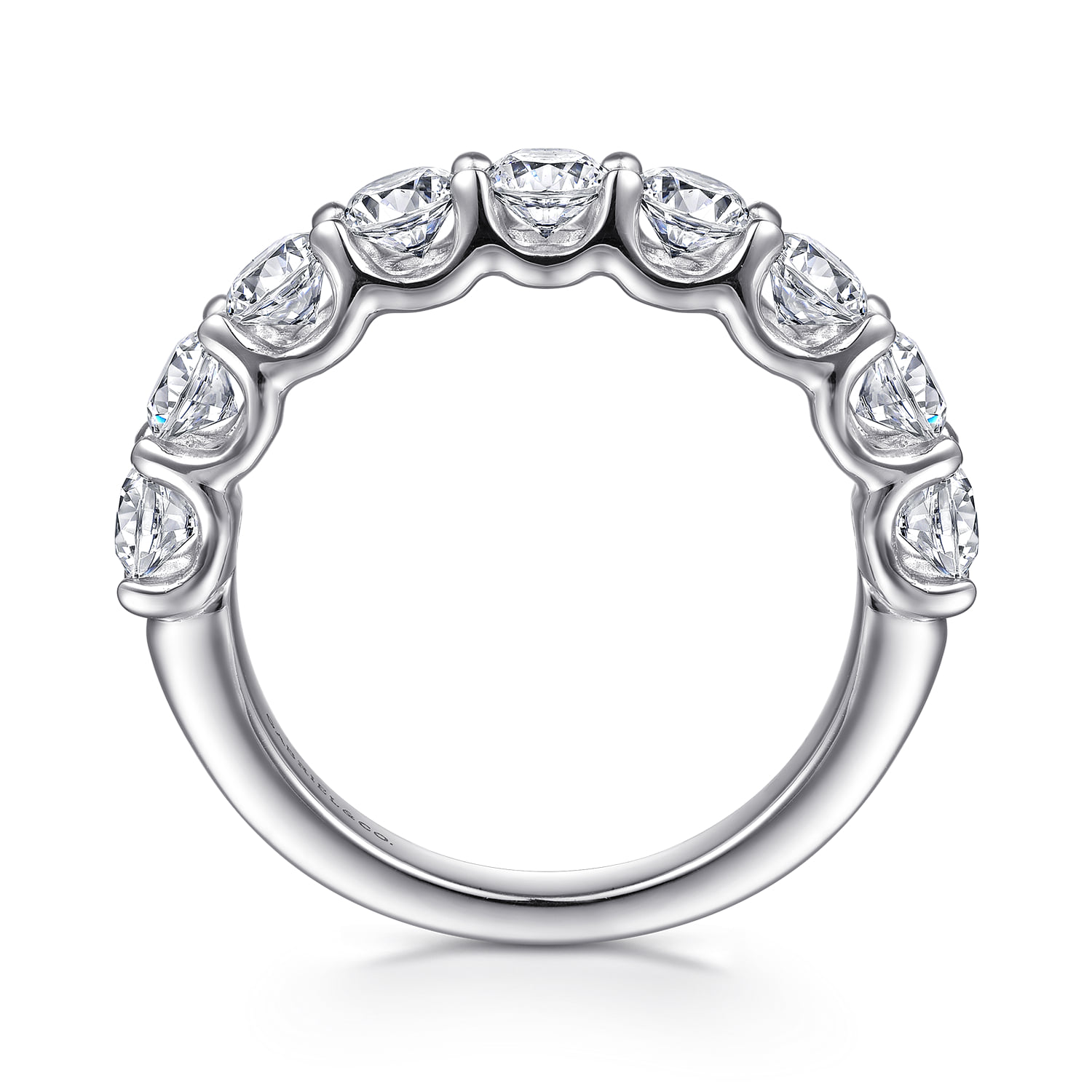Diamond Anniversary Band in 14K White Gold, photograph 2