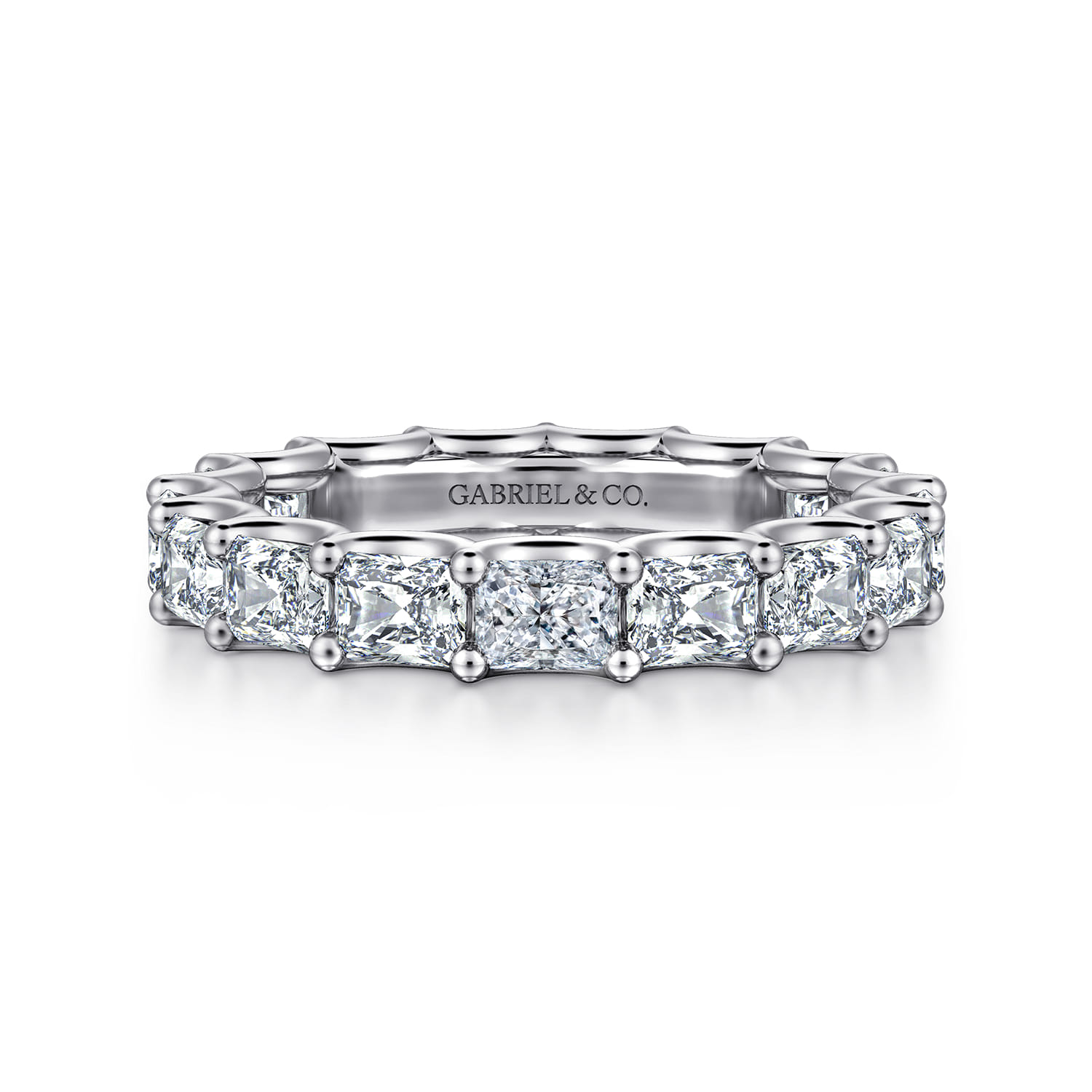 Scallop Setting East West Diamond Eternity Band