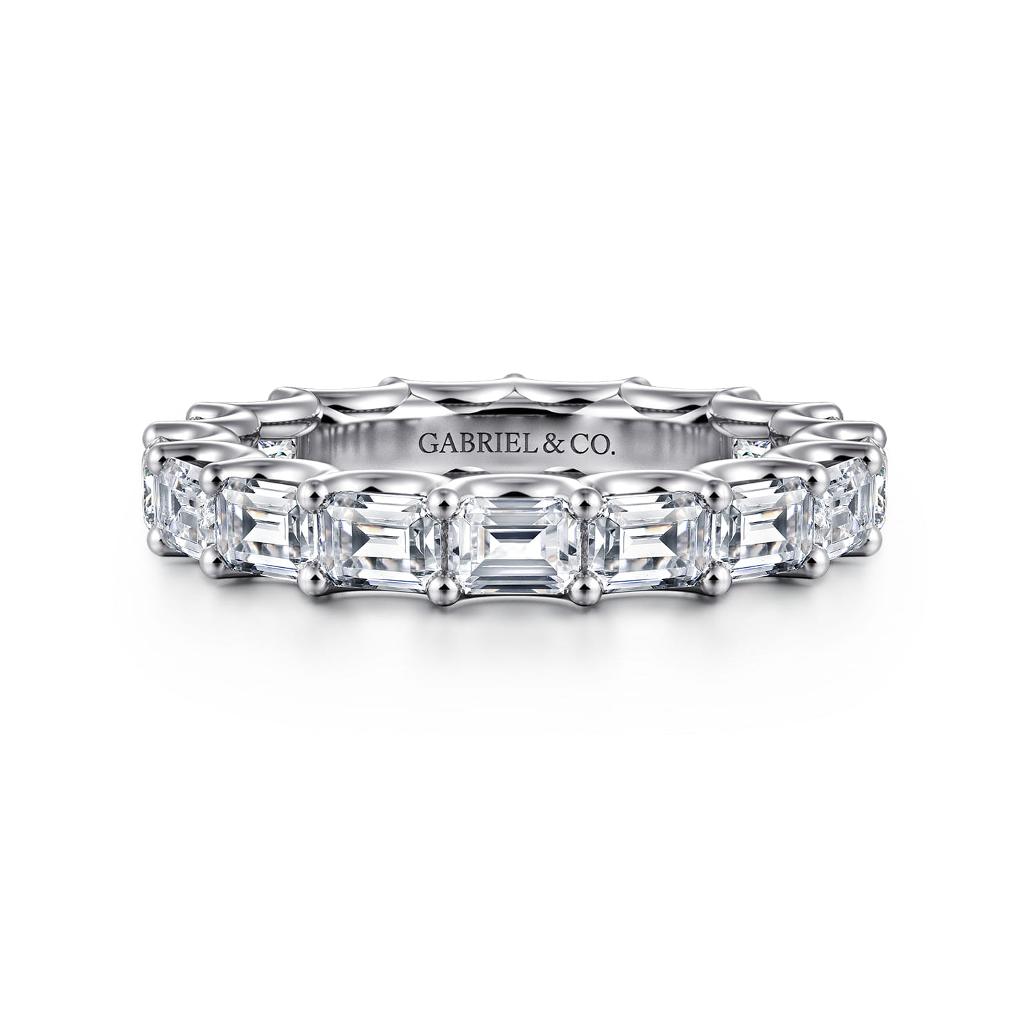 Scallop Setting East West Diamond Eternity Band