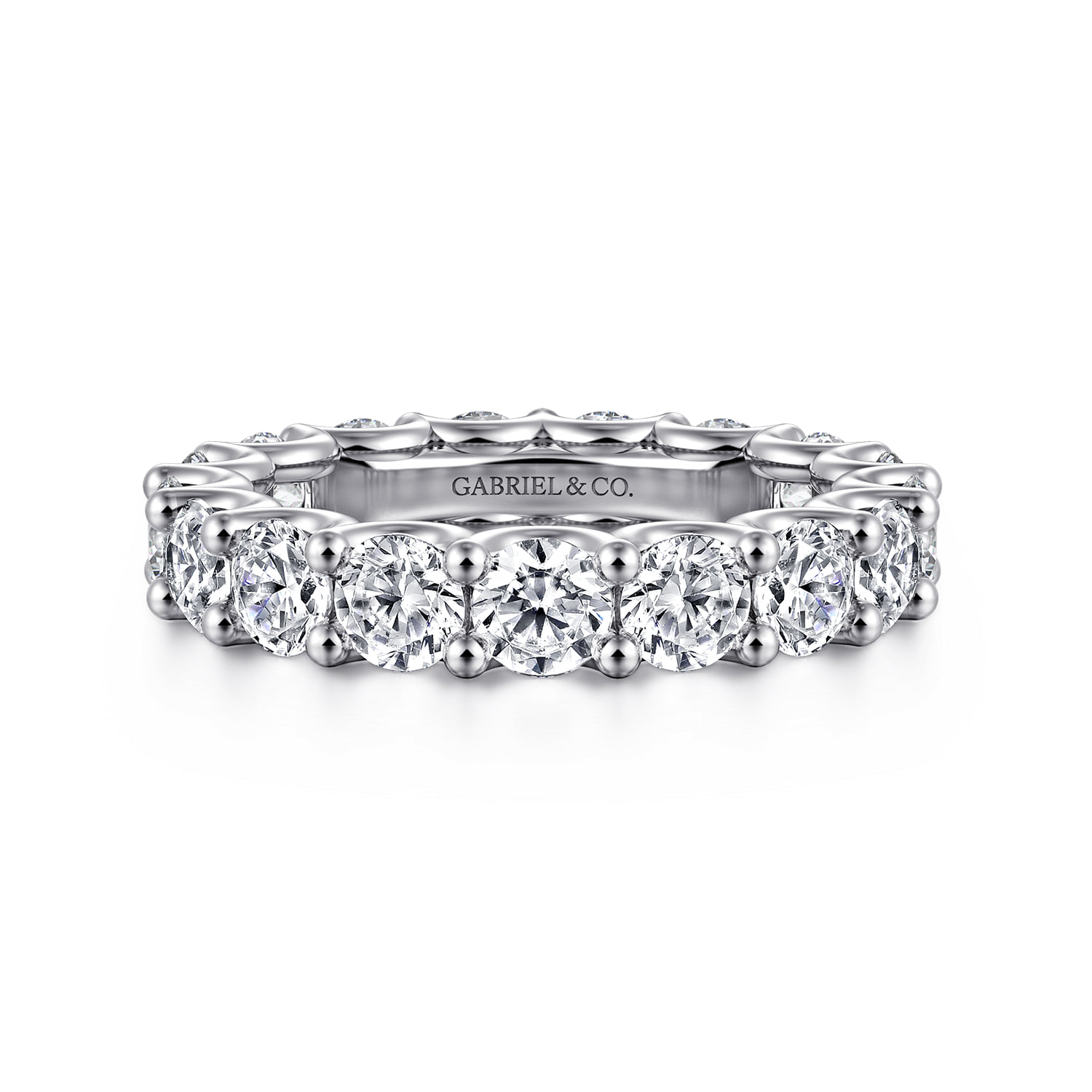 Scallop Setting Diamond Eternity Band