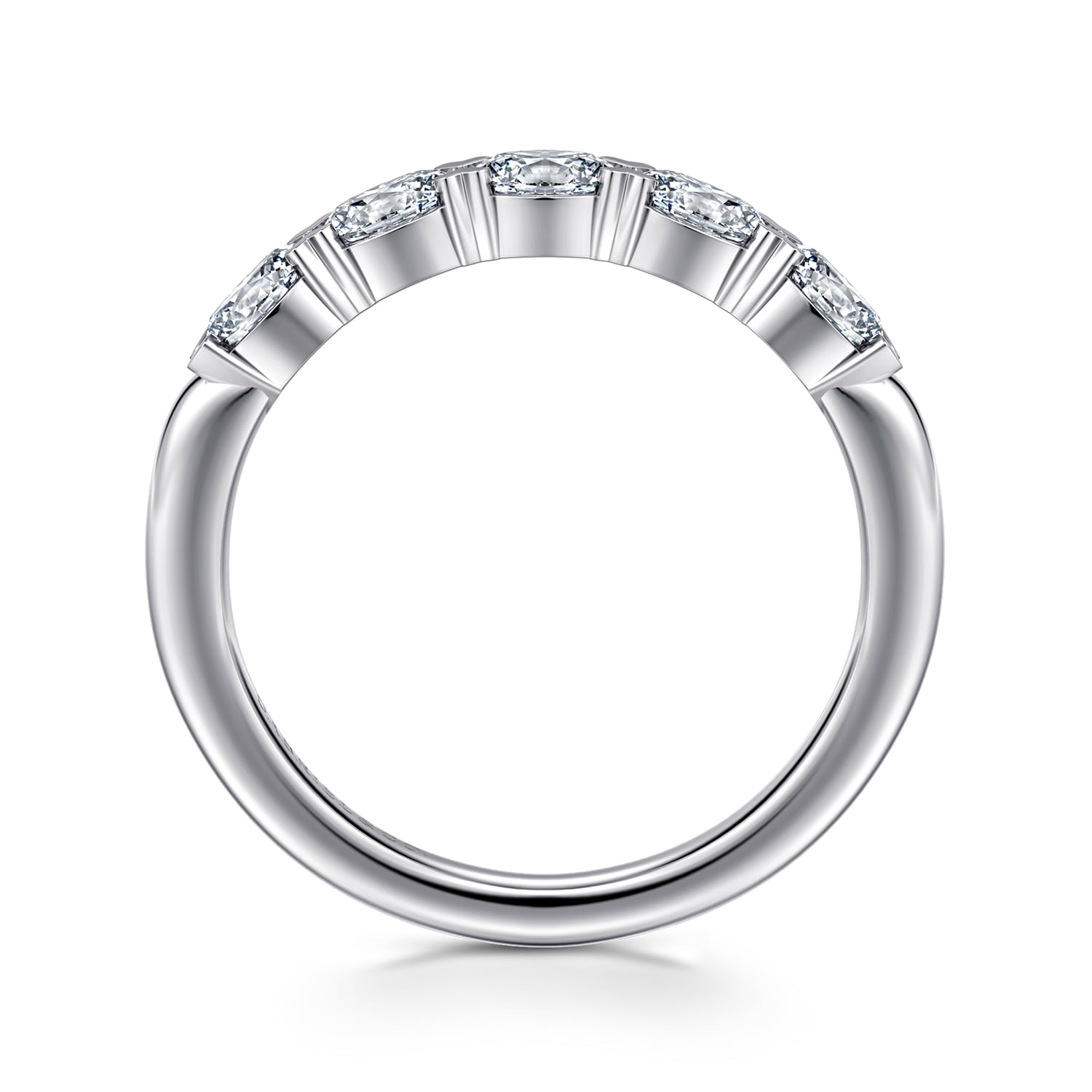 Diamond Anniversary Band in 14K White Gold, photograph 2