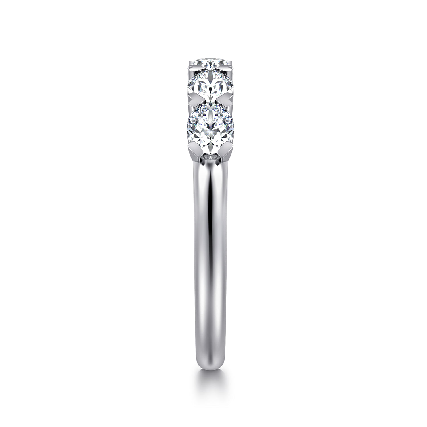 Diamond Anniversary Band in 14K White Gold, photograph 4