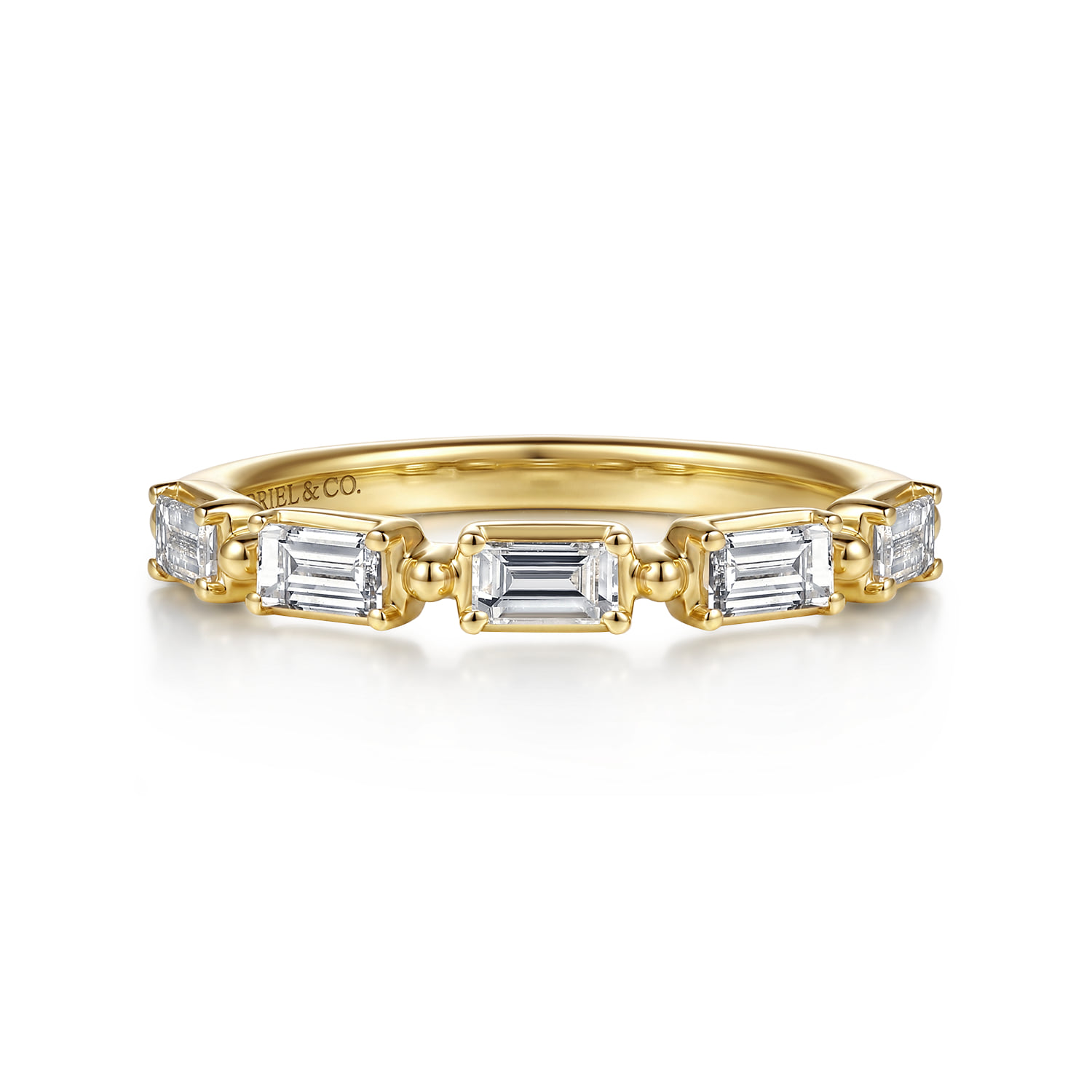 Prong Setting Baguette Diamond Anniversary Band
