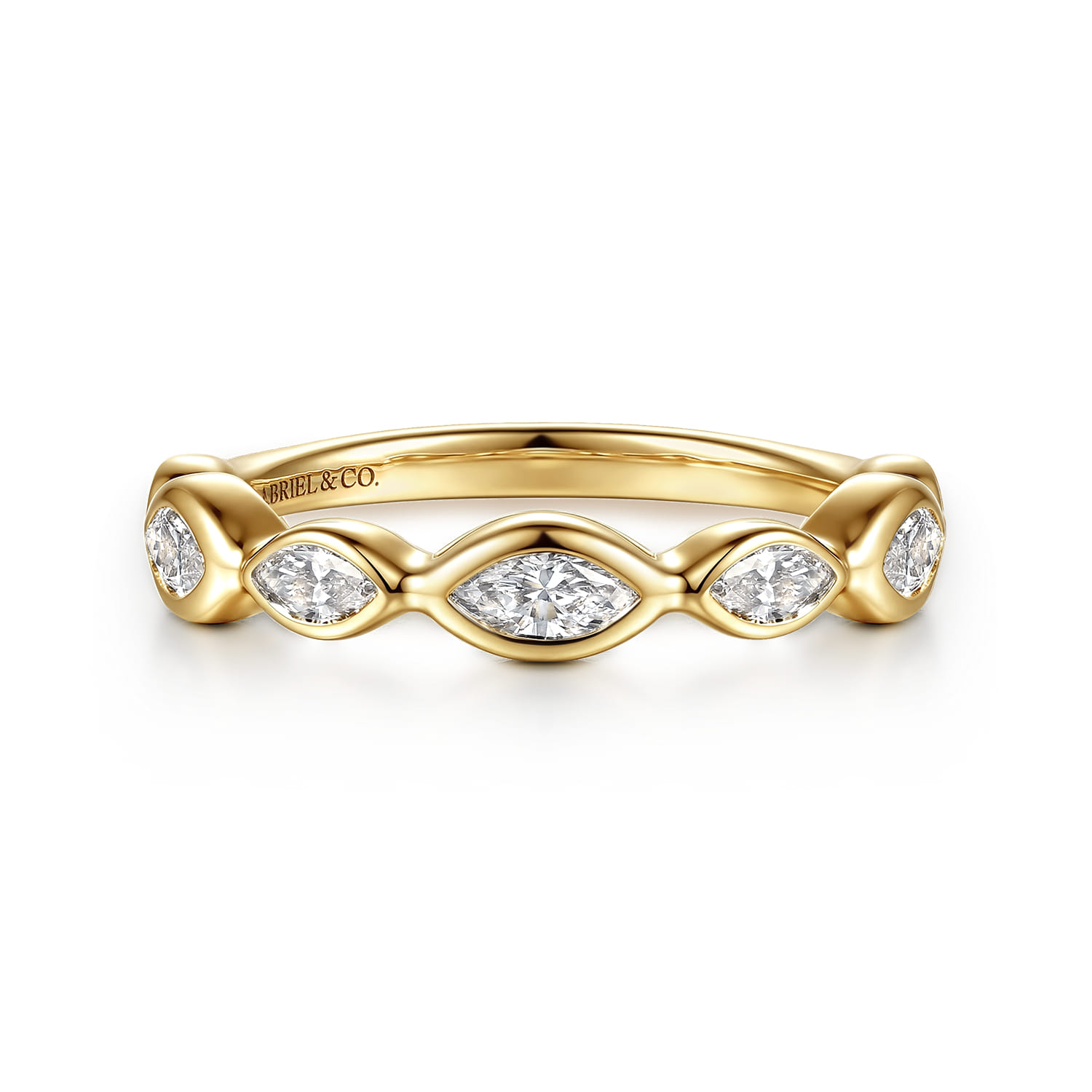 Bezel Setting Diamond Anniversary Band