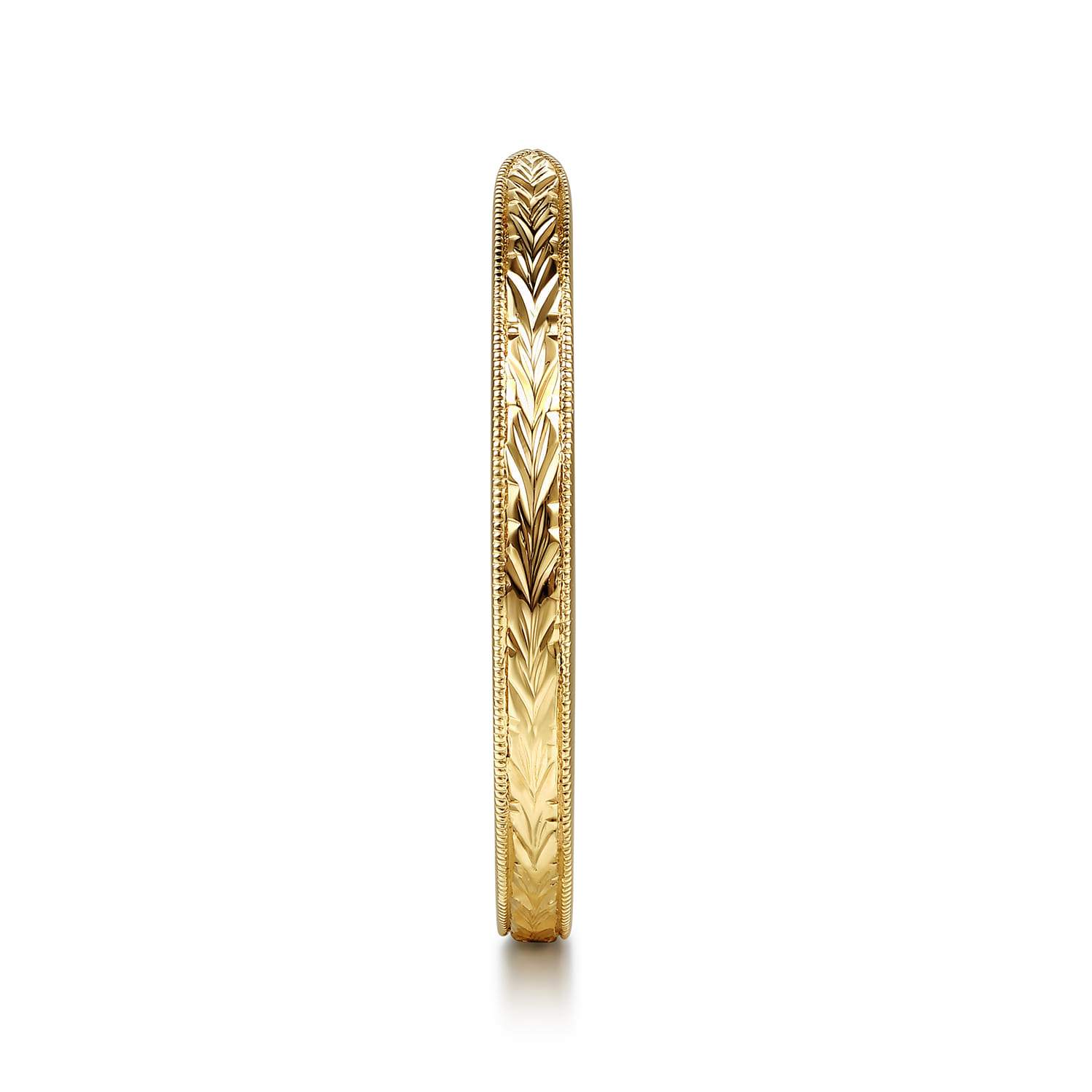 Vintage Inspired Open Eternity Band in 14K Yellow Gold, photograph 4