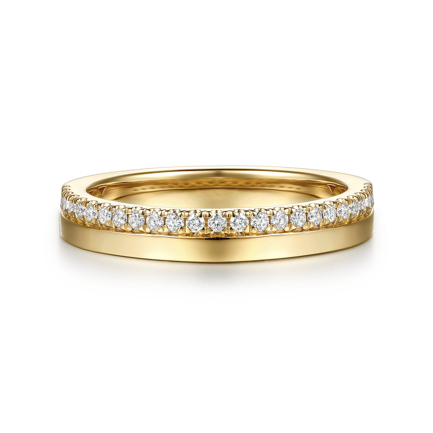French Pave Diamond Anniversary Band
