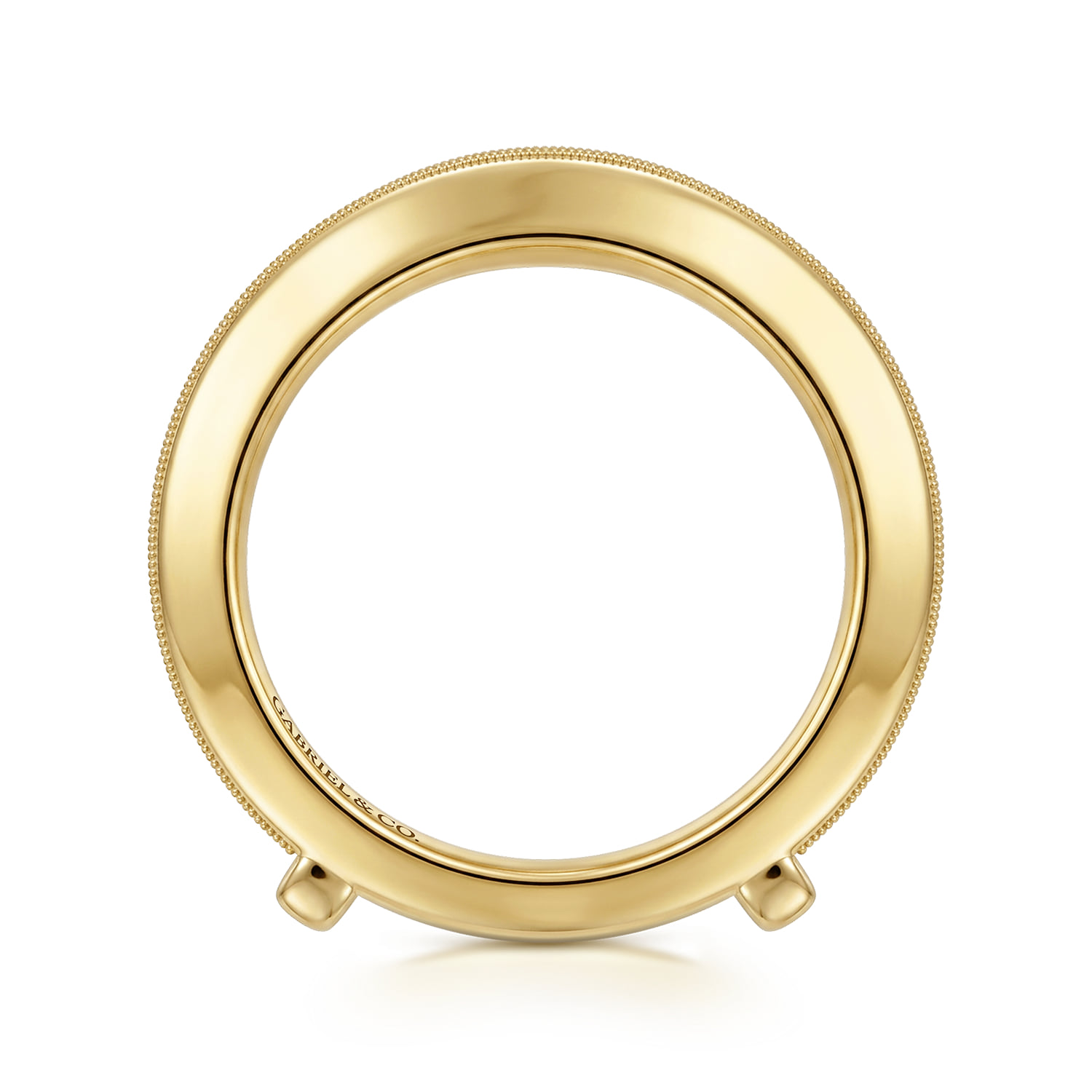 Vintage Inspired Ring Enhancer in 14K Yellow Gold, photograph 2