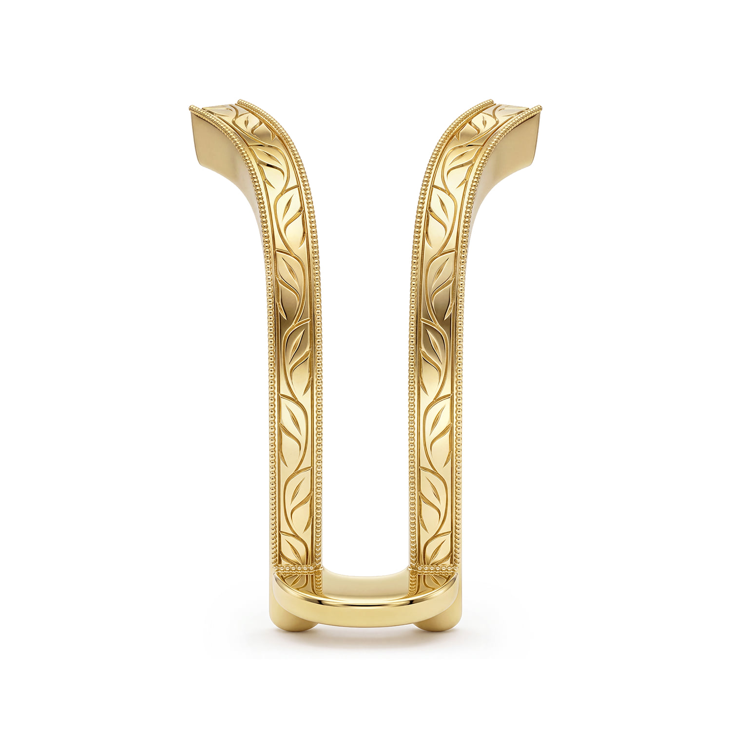 Vintage Inspired Ring Enhancer in 14K Yellow Gold, photograph 4