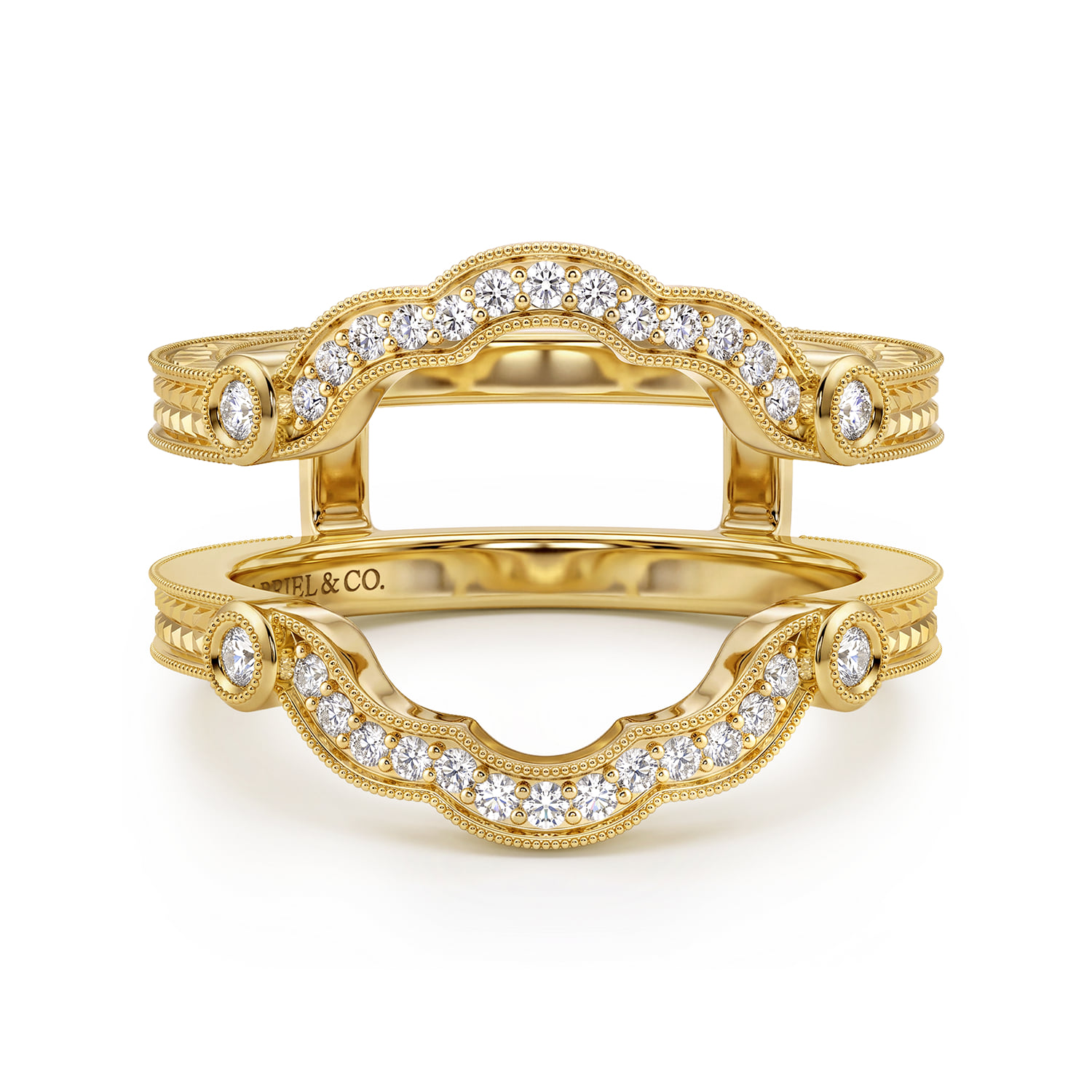 Vintage Inspired Prong set Diamond Ring Enhancer