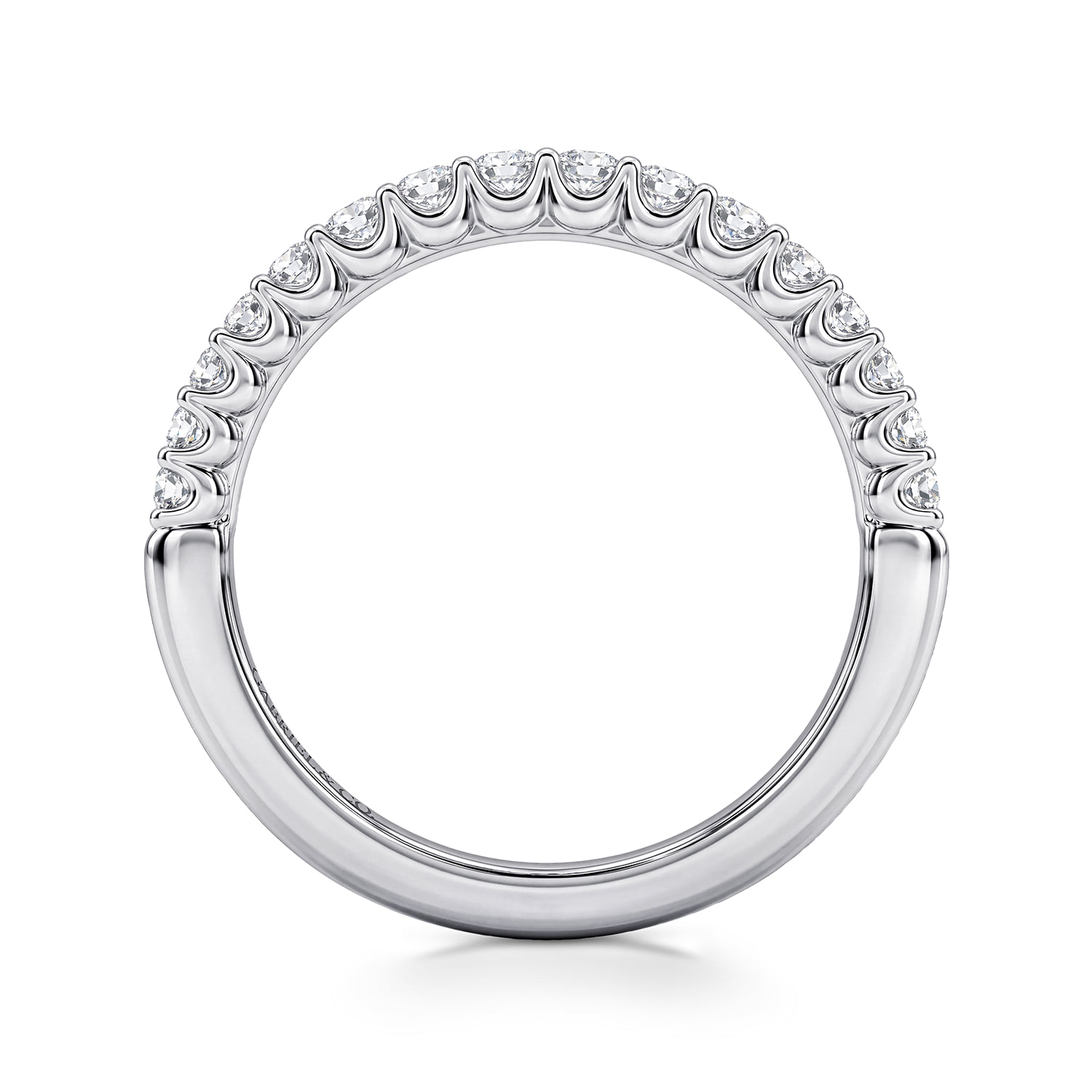 Prong Set Diamond Anniversary Band in 14K White Gold, photograph 2