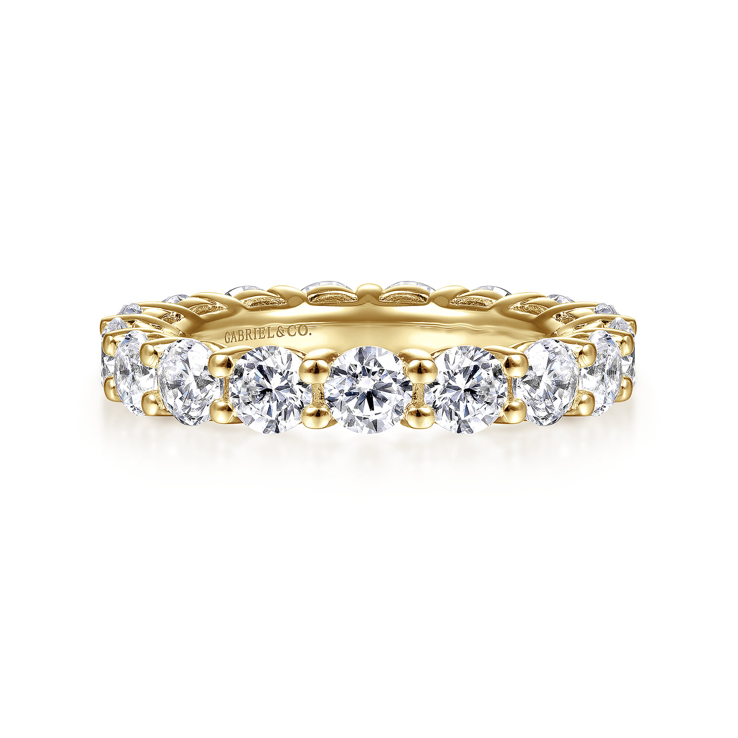 Shared Prong Diamond Eternity Band in 14K Yellow Gold